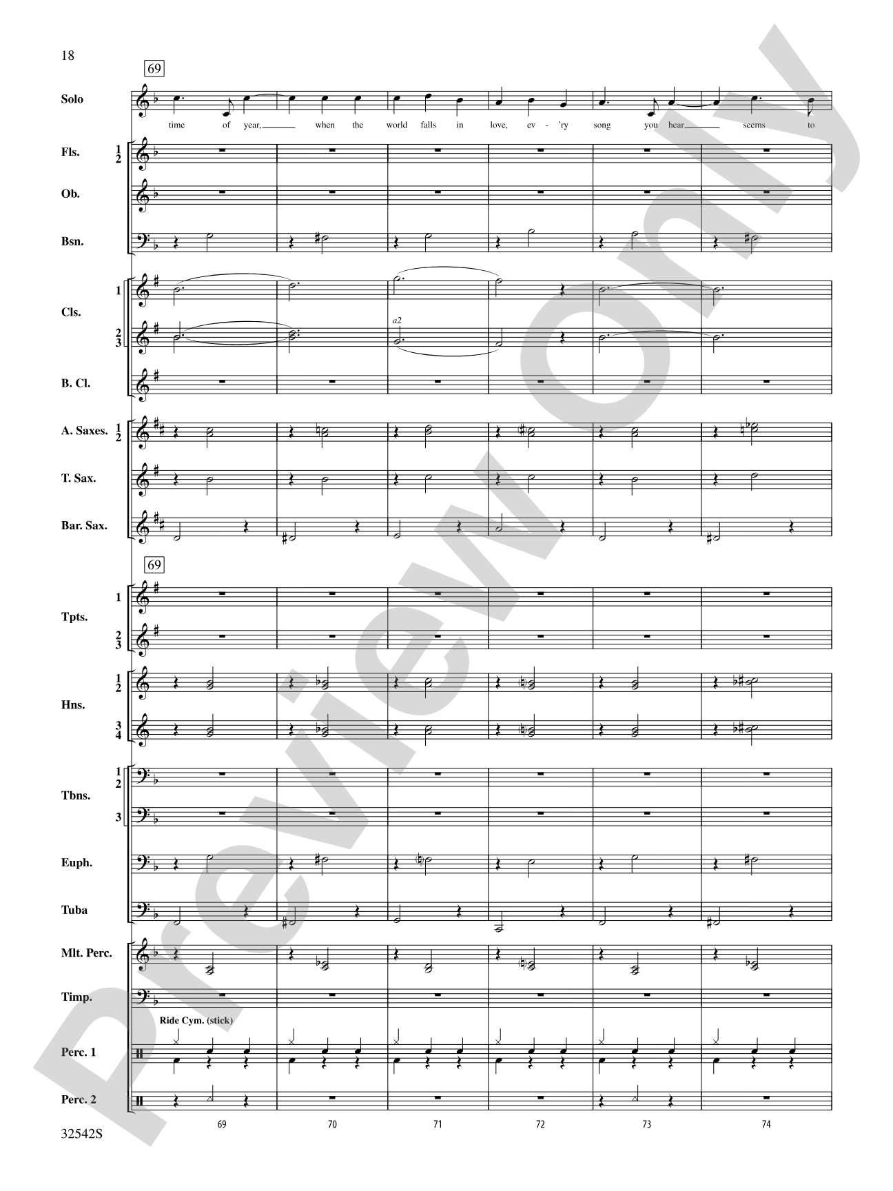 Christmas from the '50s: Concert Band Conductor Score & Parts