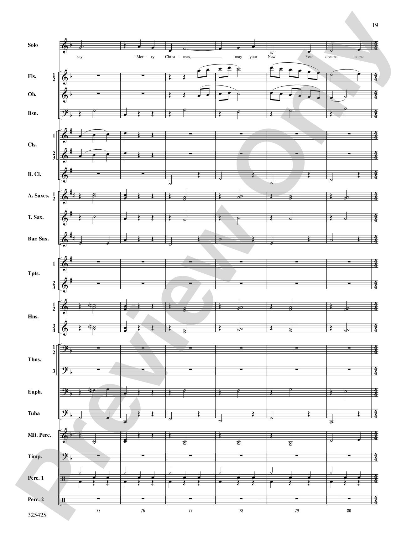 Christmas from the '50s: Concert Band Conductor Score & Parts