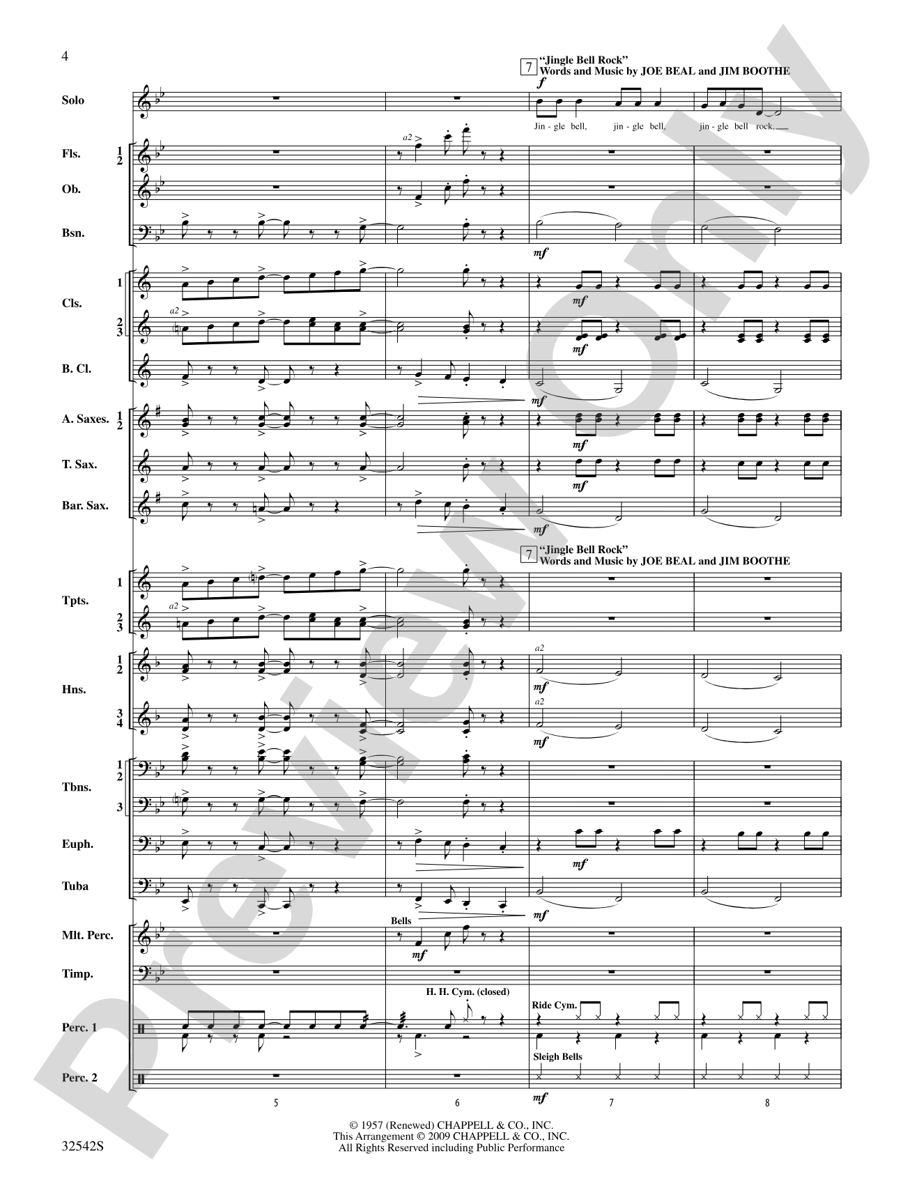 Christmas from the '50s: Concert Band Conductor Score & Parts