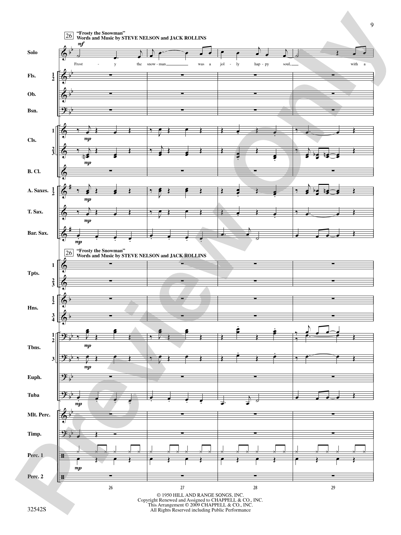 Christmas from the '50s: Concert Band Conductor Score & Parts