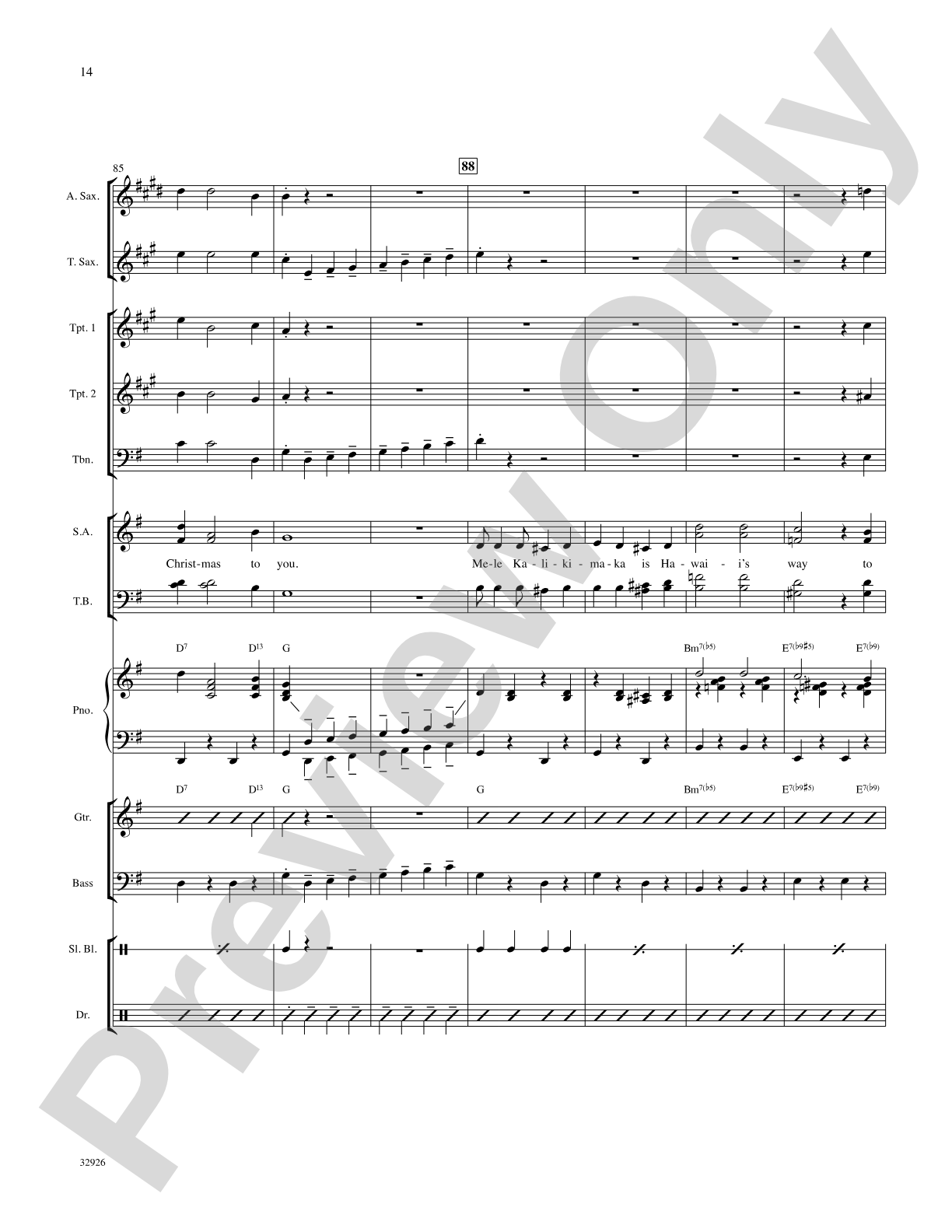 Mele Kalikimaka: Choral SoundPax