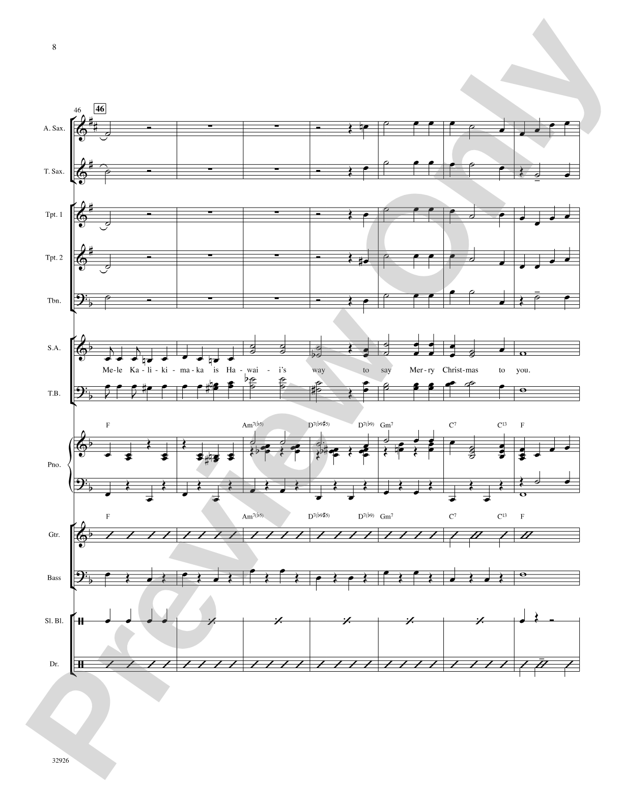 Mele Kalikimaka: Choral SoundPax