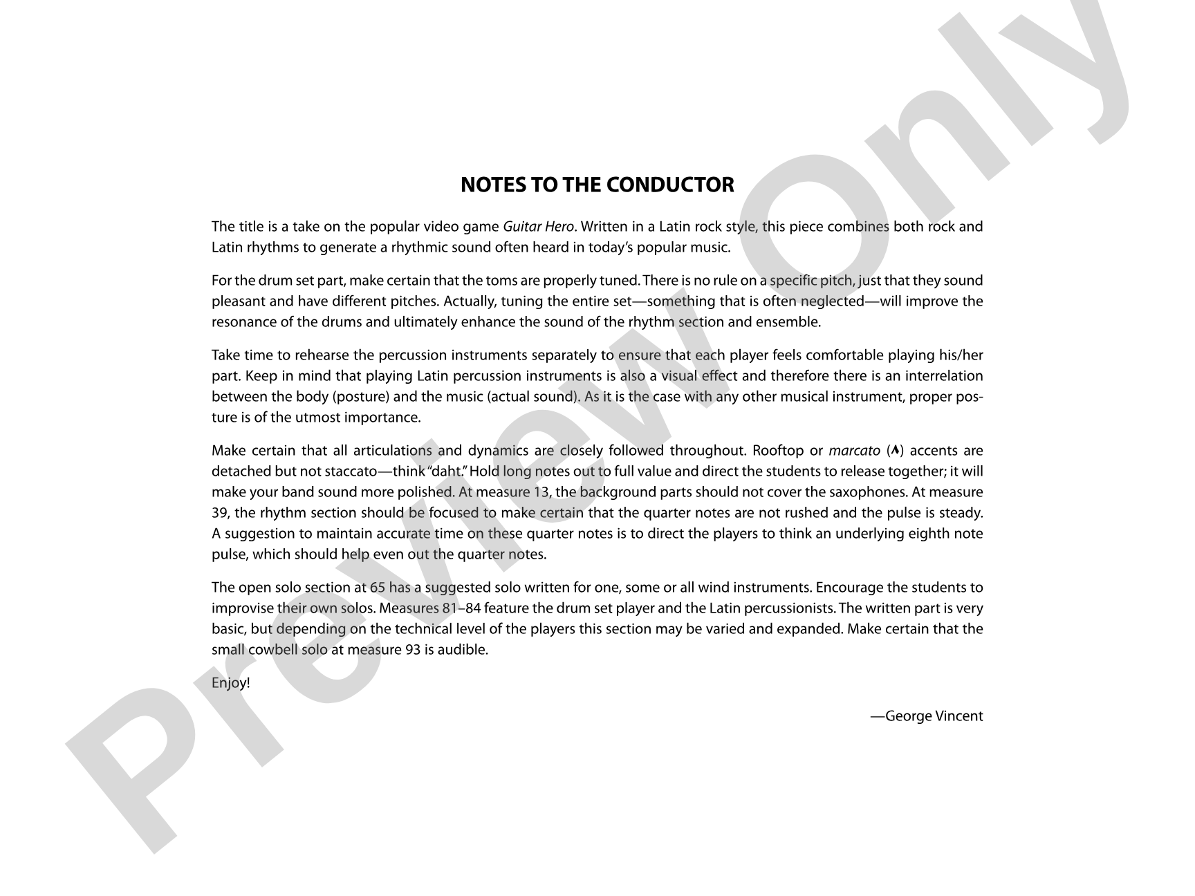 Jazz Hero: Jazz Ensemble Conductor Score & Parts