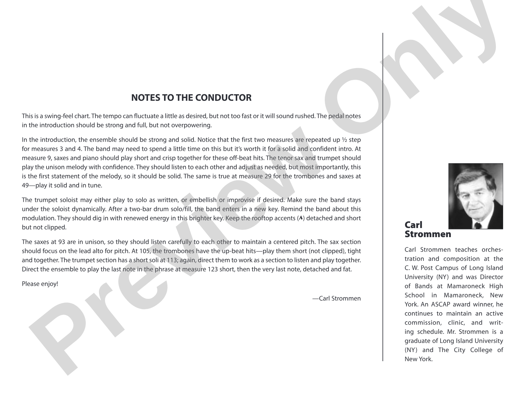 Santa's in Town: Jazz Ensemble Conductor Score & Parts