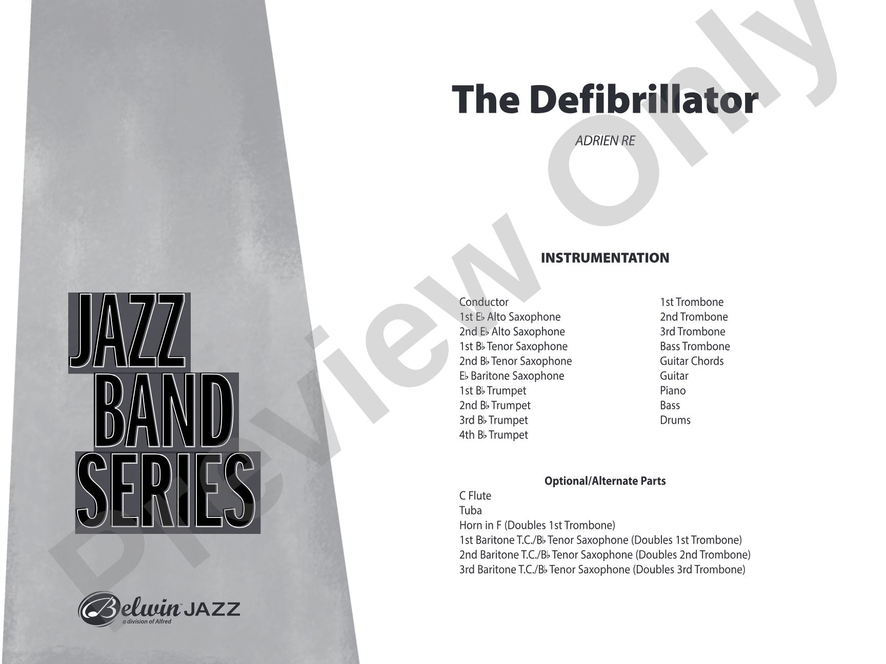The Defibrillator: Jazz Ensemble Conductor Score & Parts