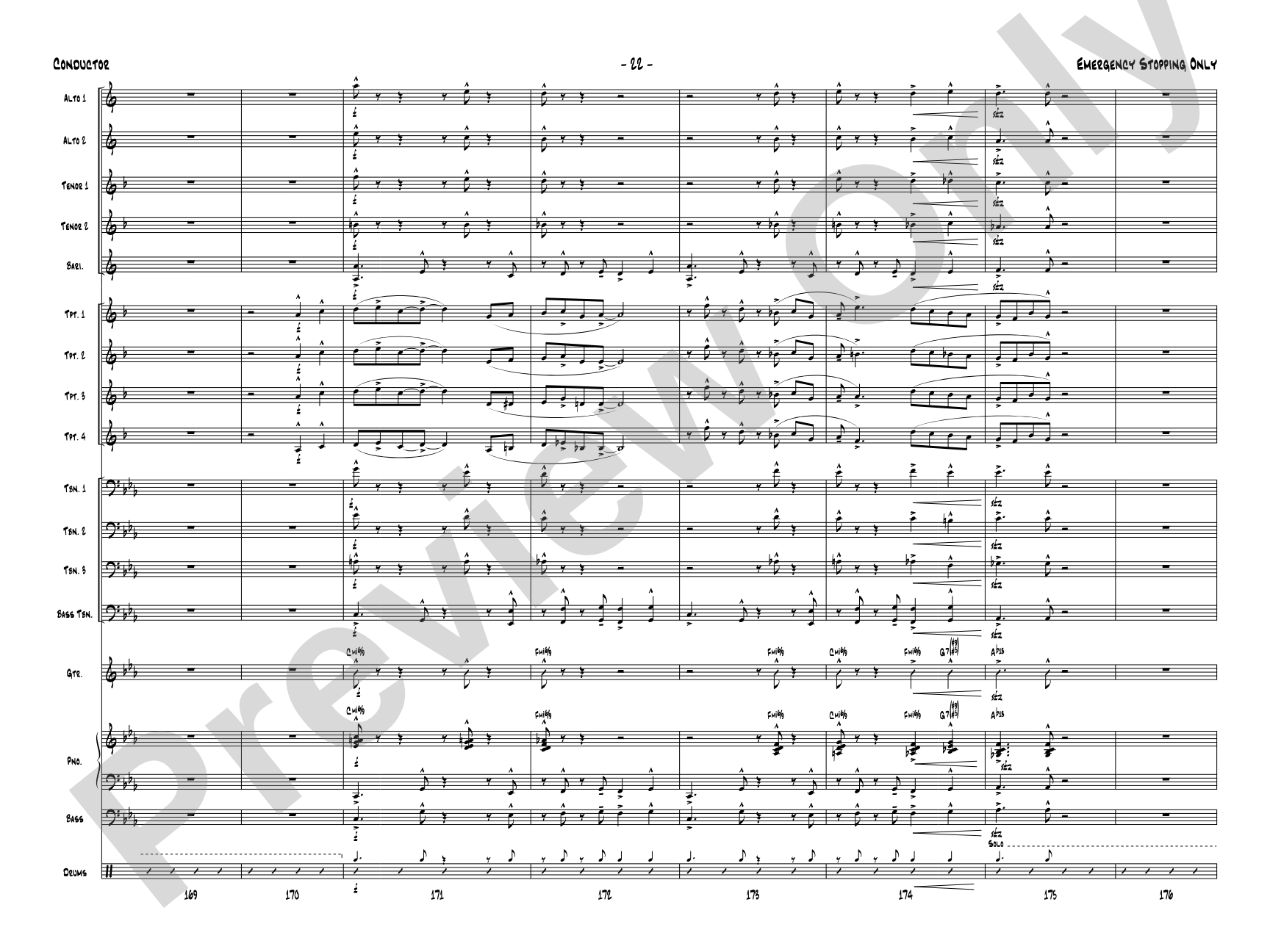 Emergency Stopping Only: Score