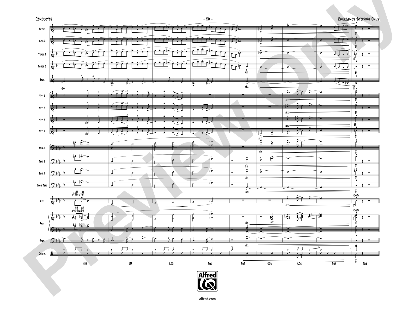 Emergency Stopping Only: Score