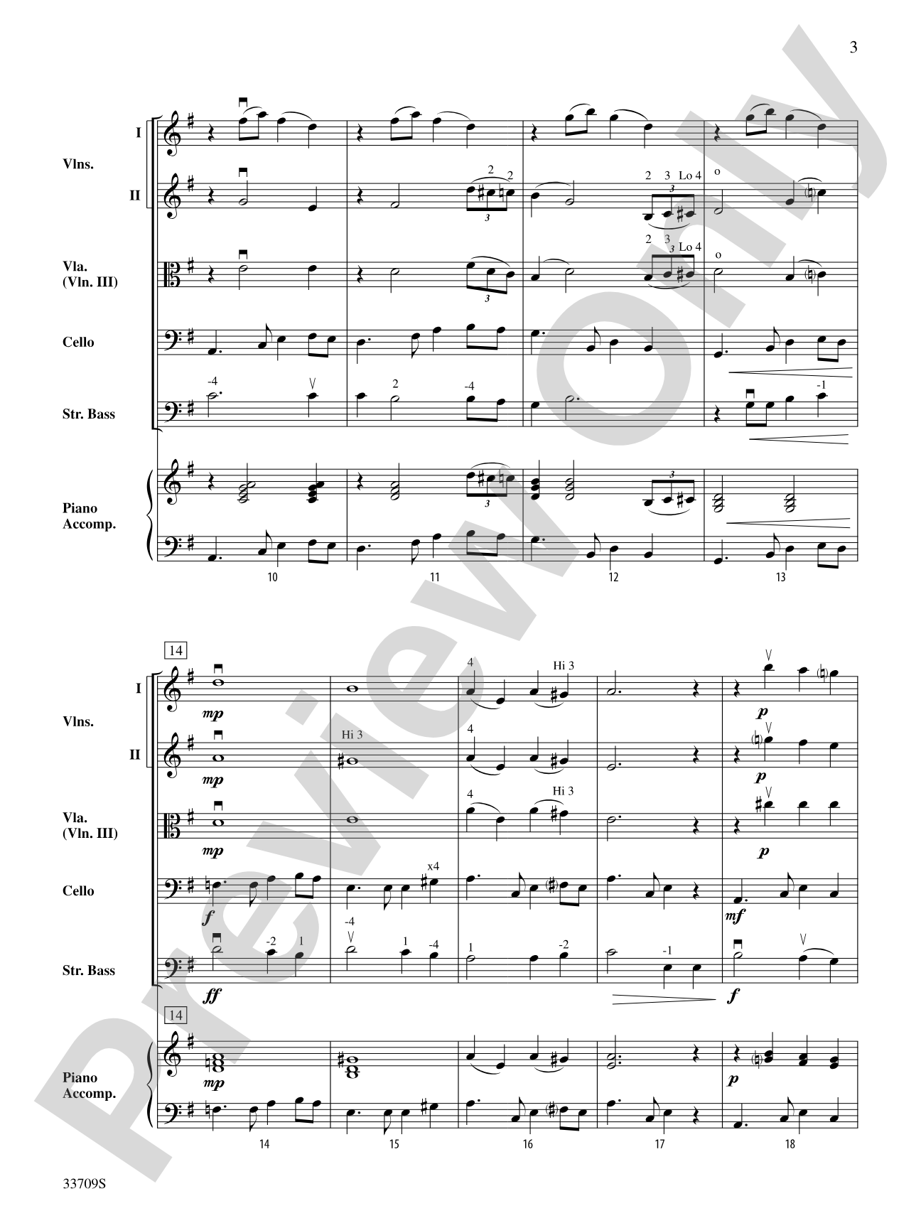 Blue Christmas: String Orchestra Conductor Score & Parts