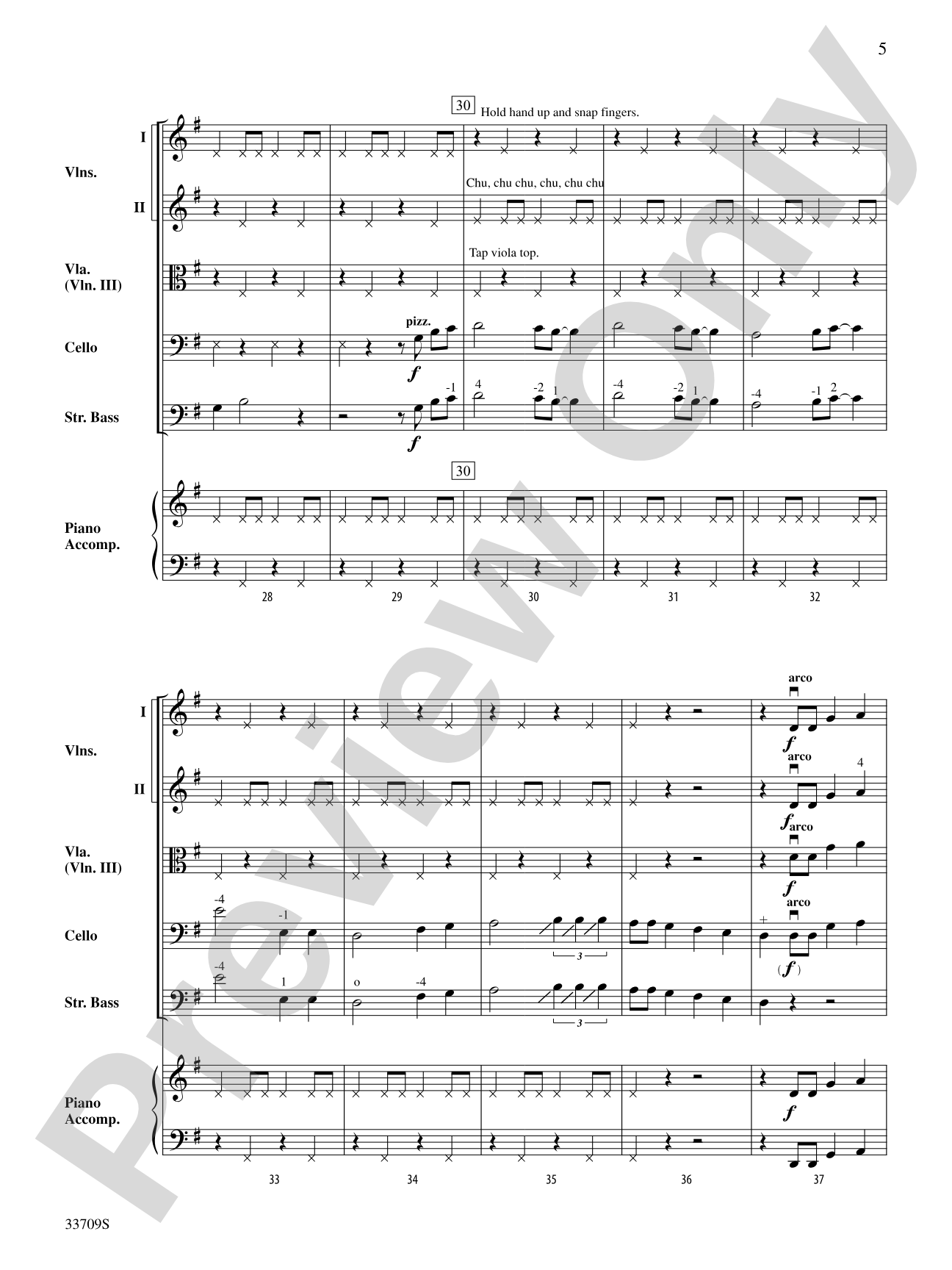 Blue Christmas: String Orchestra Conductor Score & Parts