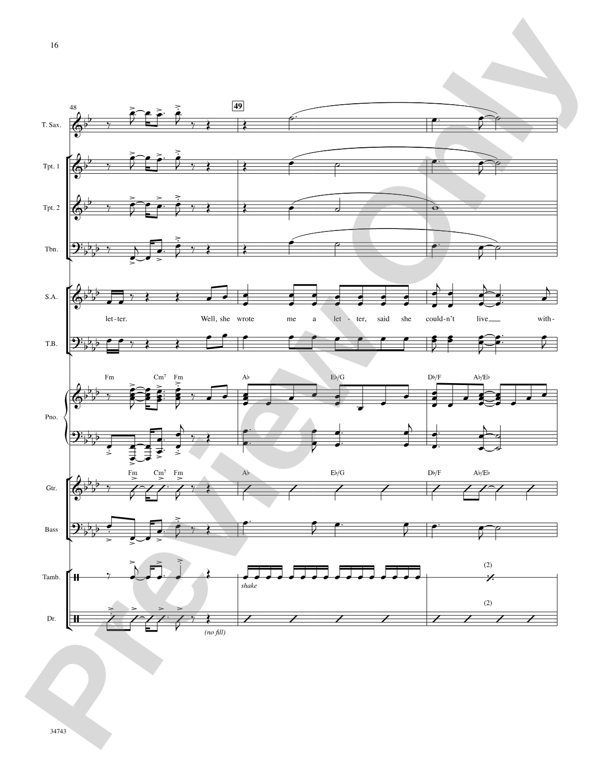 The Letter: Choral SoundPax