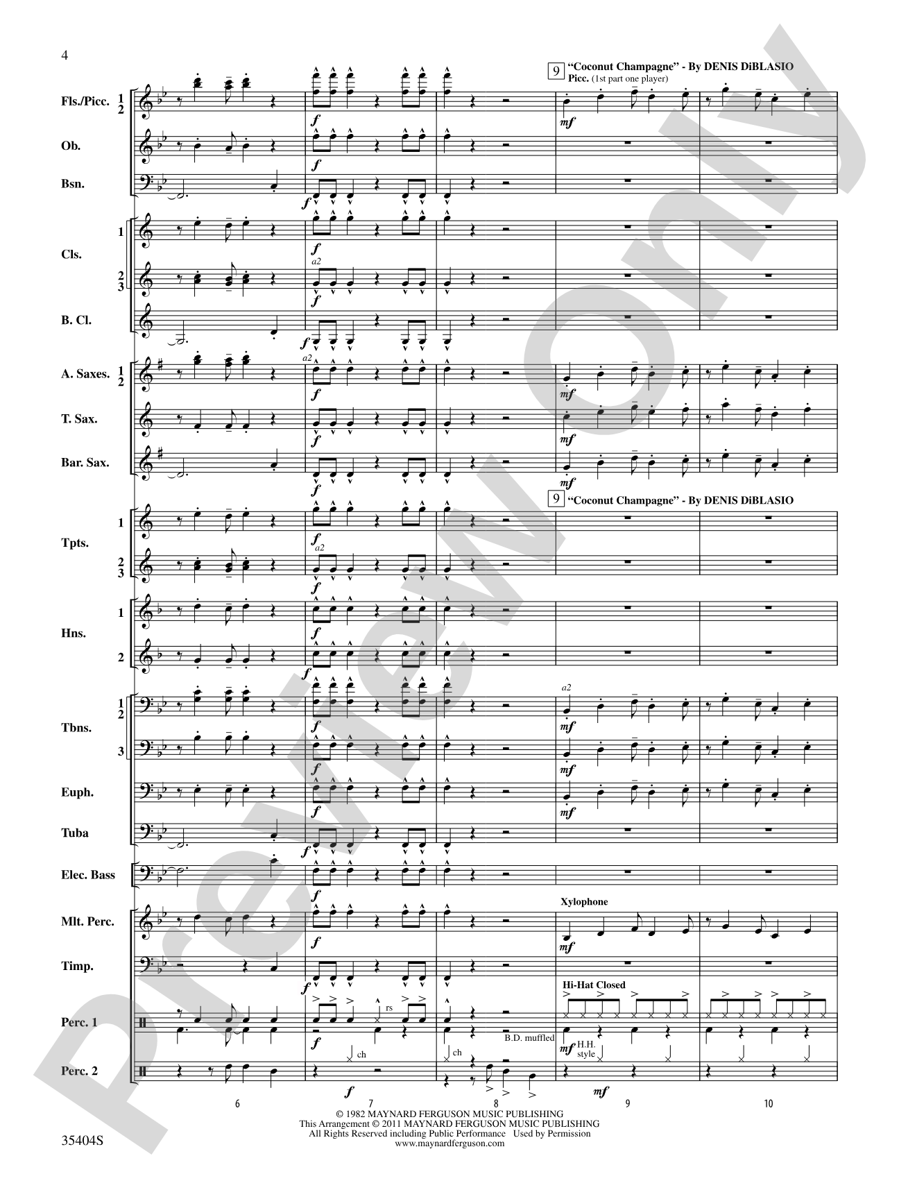Maynard Madness: Concert Band Conductor Score & Parts