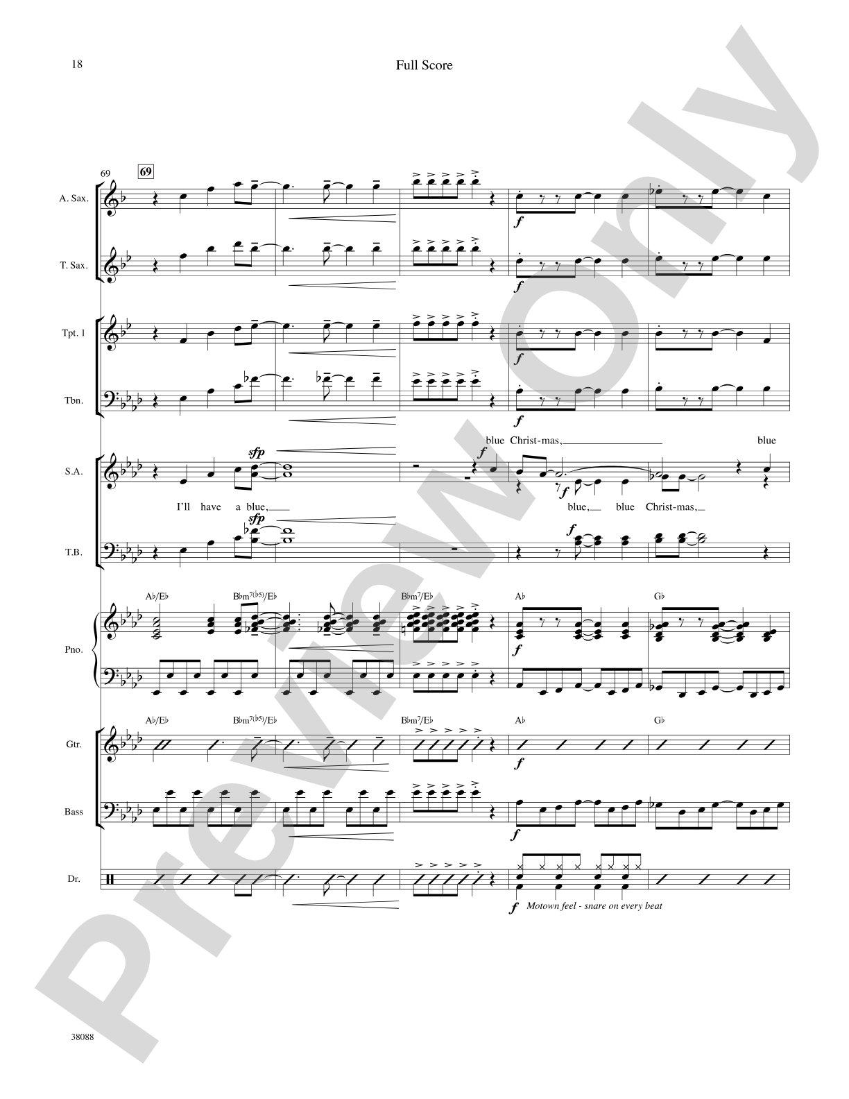 Blue Christmas: Choral SoundPax