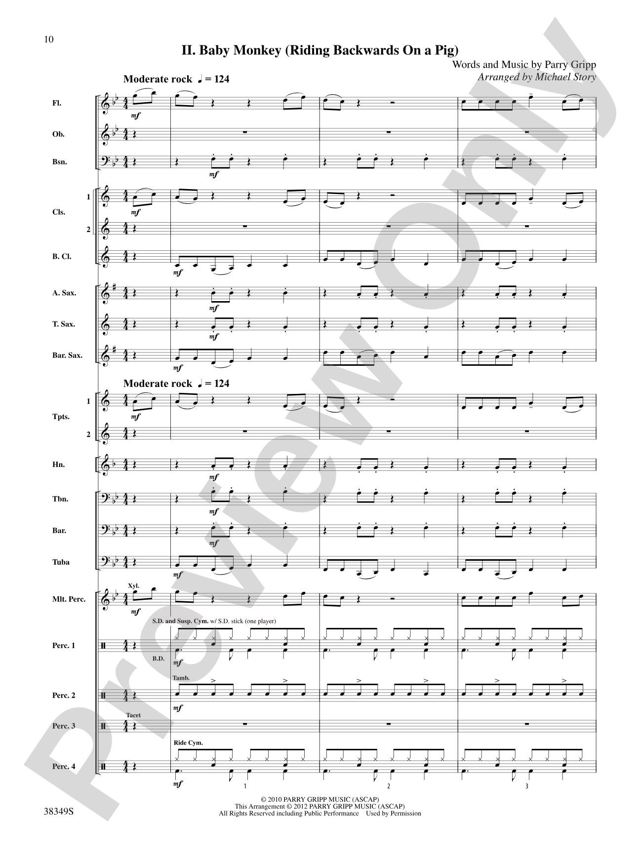 Hedgehog, Monkey and Waffles!: Concert Band Conductor Score & Parts