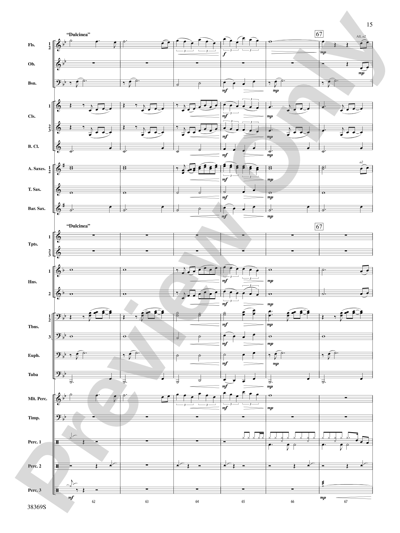 Man of La Mancha: Concert Band Conductor Score & Parts