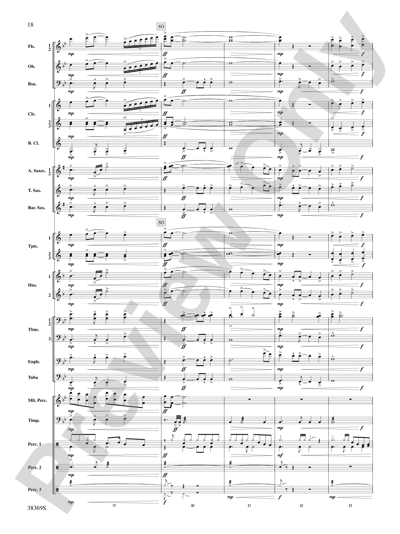Man of La Mancha: Concert Band Conductor Score & Parts
