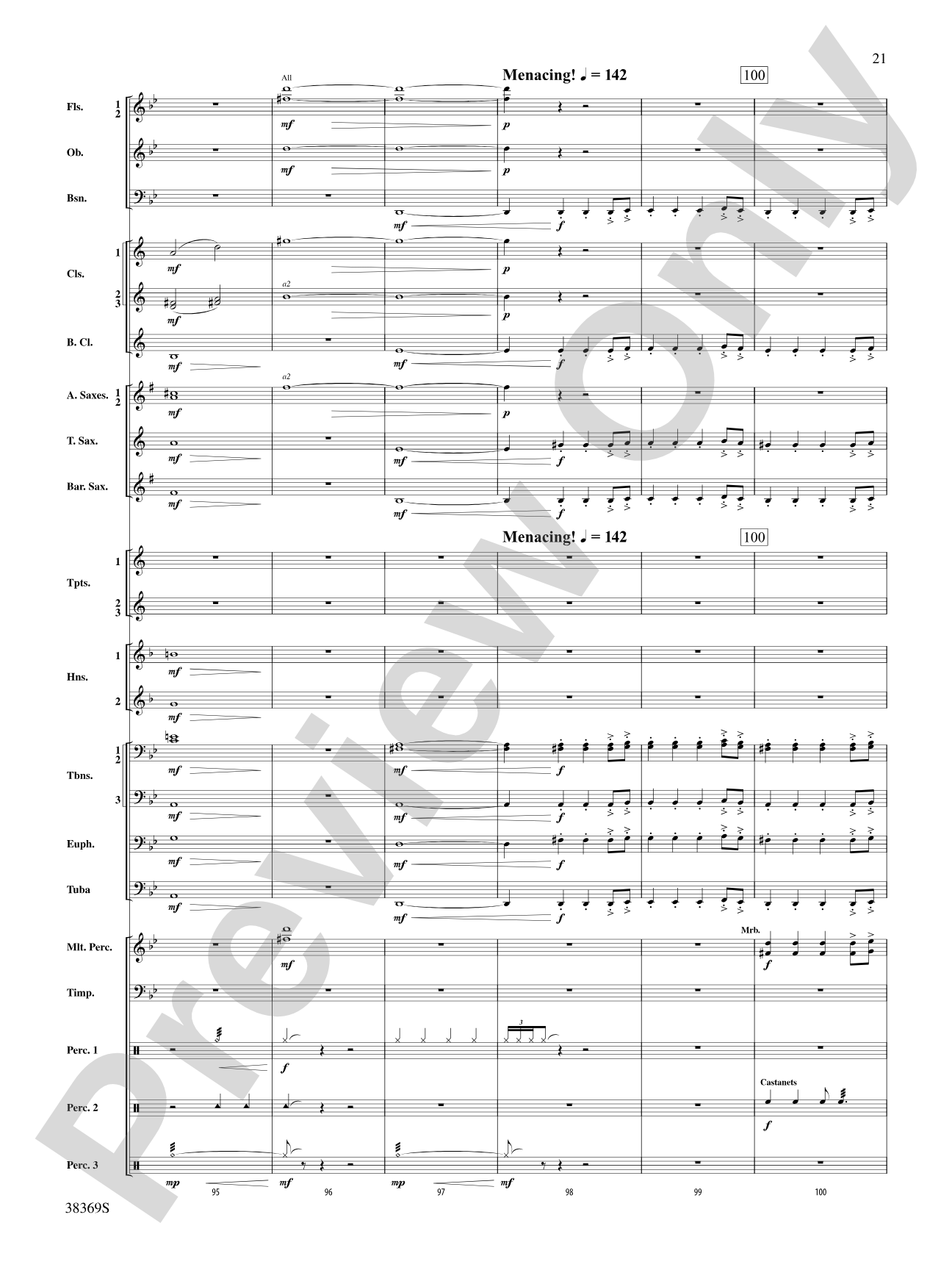 Man of La Mancha: Concert Band Conductor Score & Parts