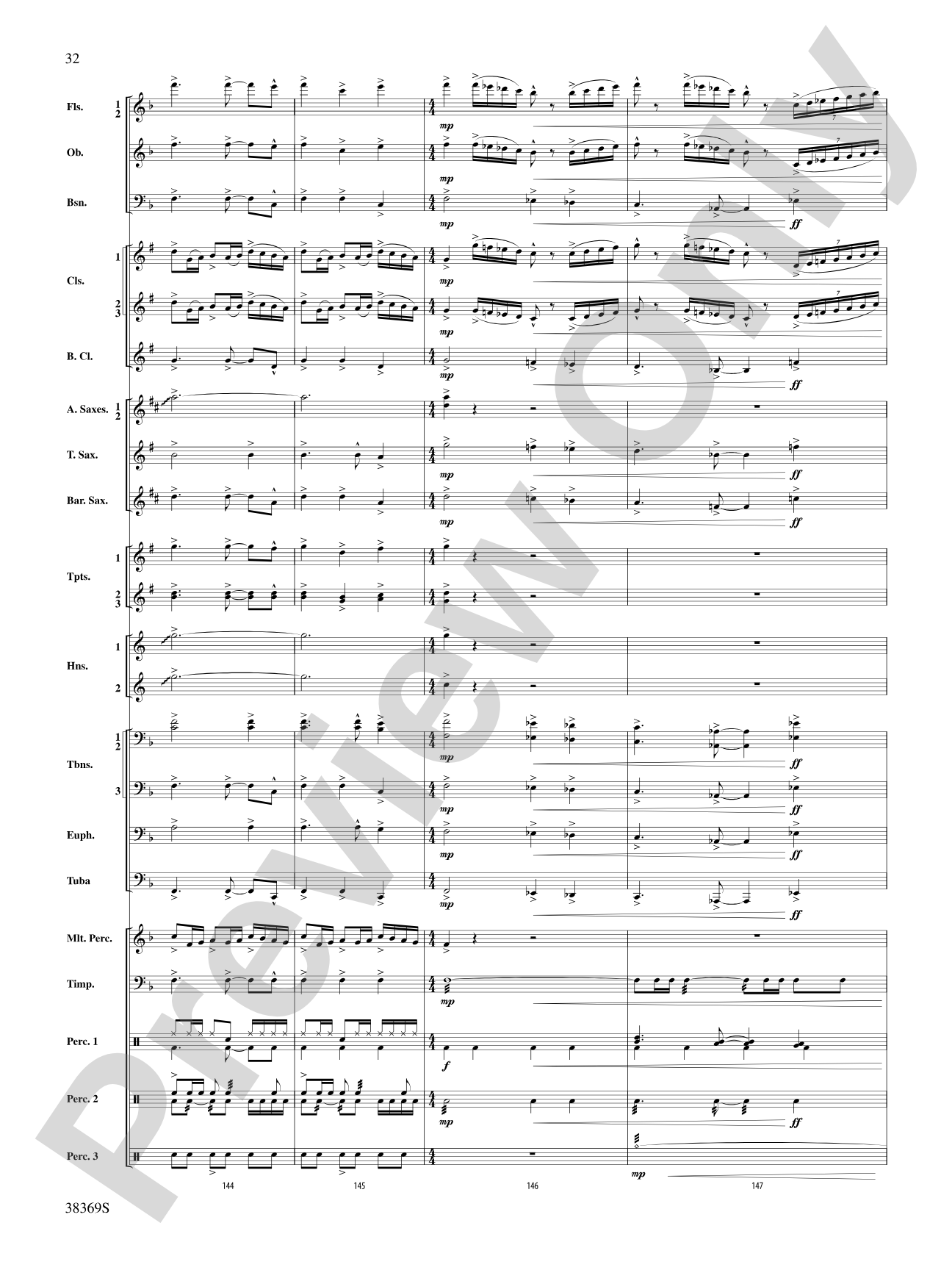 Man of La Mancha: Concert Band Conductor Score & Parts