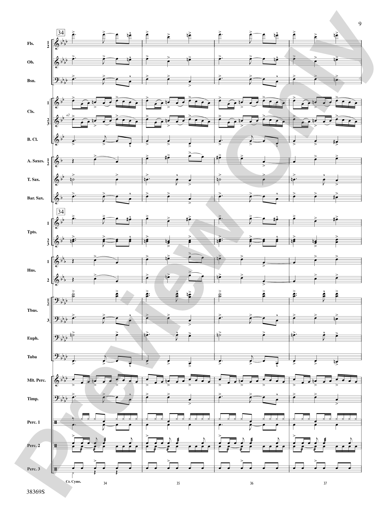 Man of La Mancha: Concert Band Conductor Score & Parts