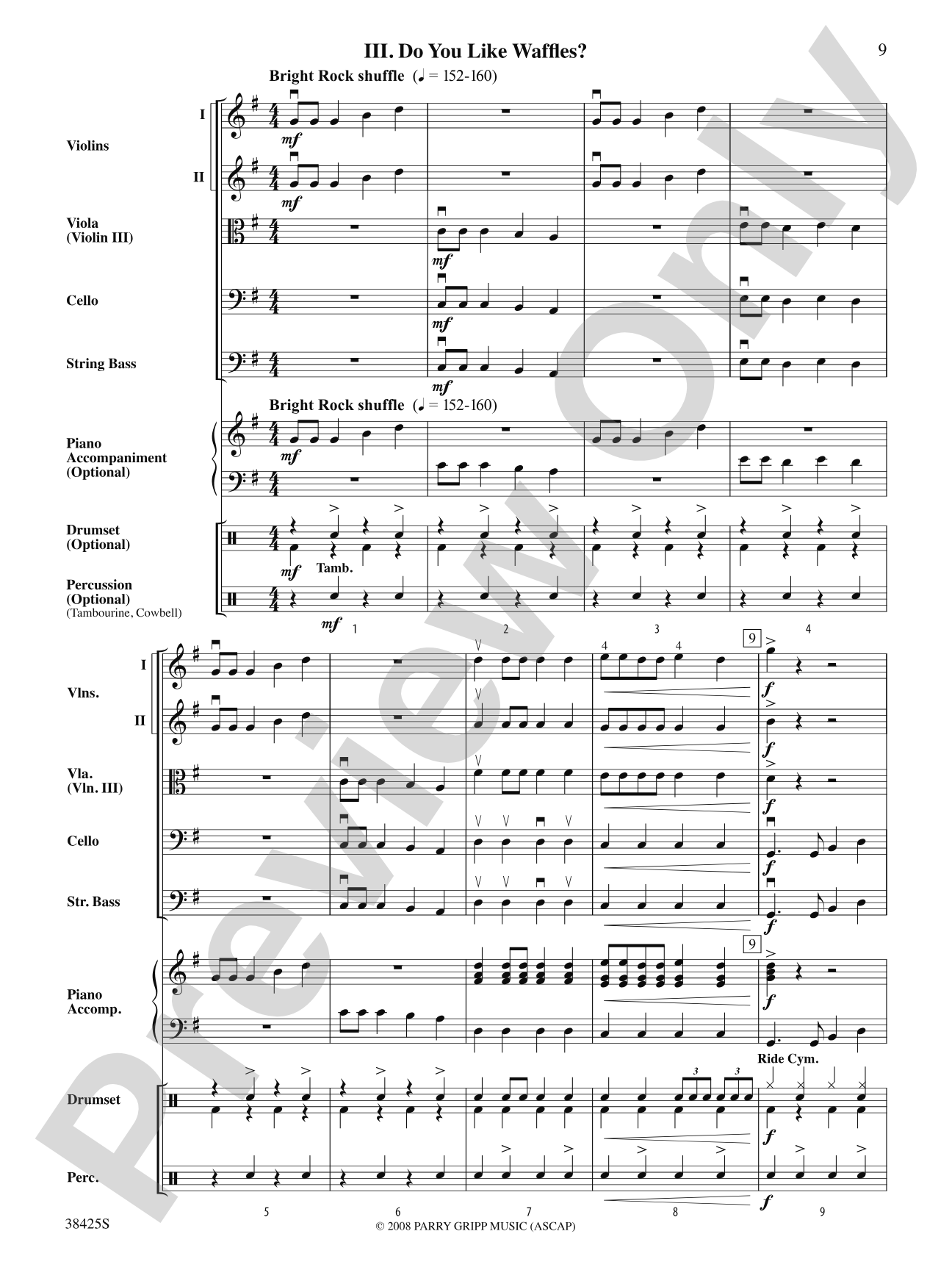Hedgehog, Monkey and Waffles!: String Orchestra Conductor Score & Parts