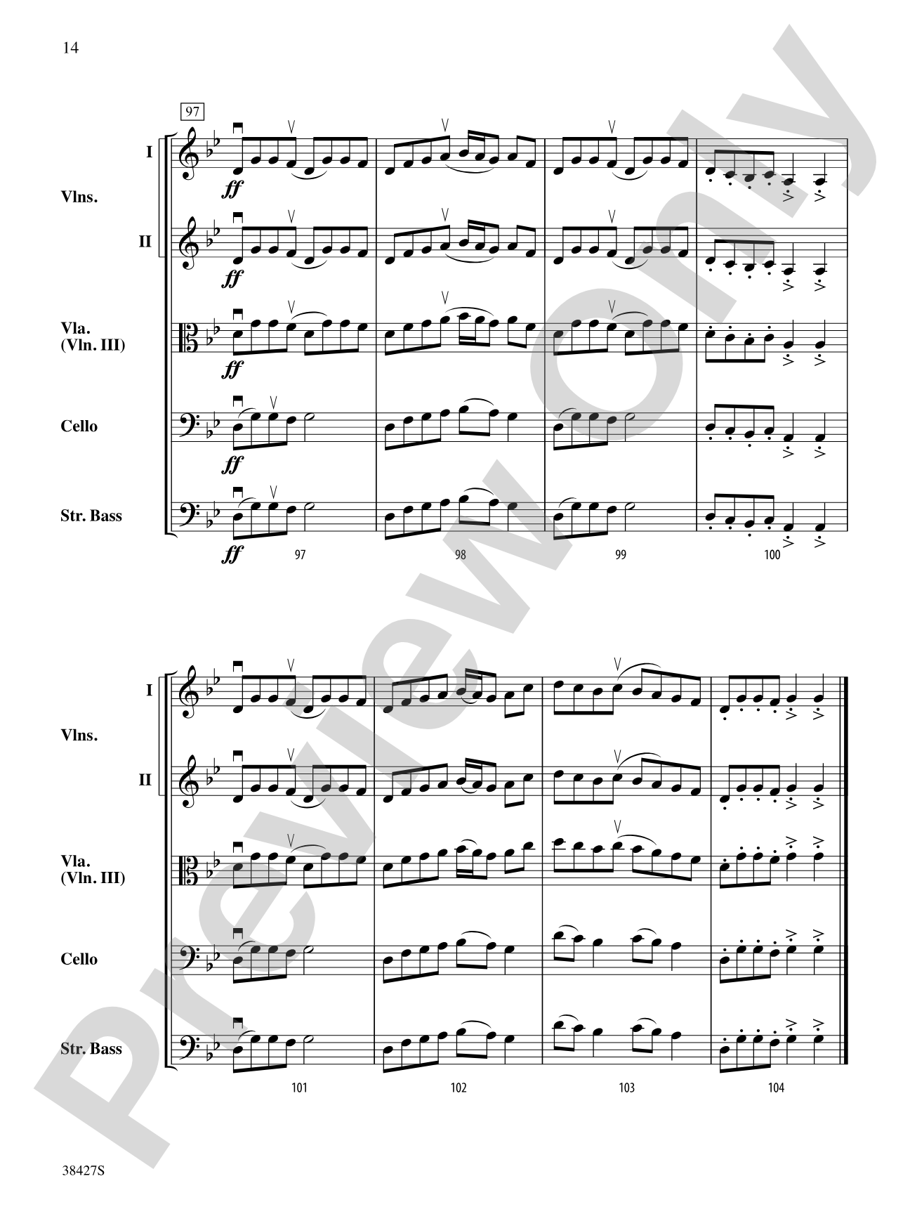 Catharsis: String Orchestra Conductor Score & Parts