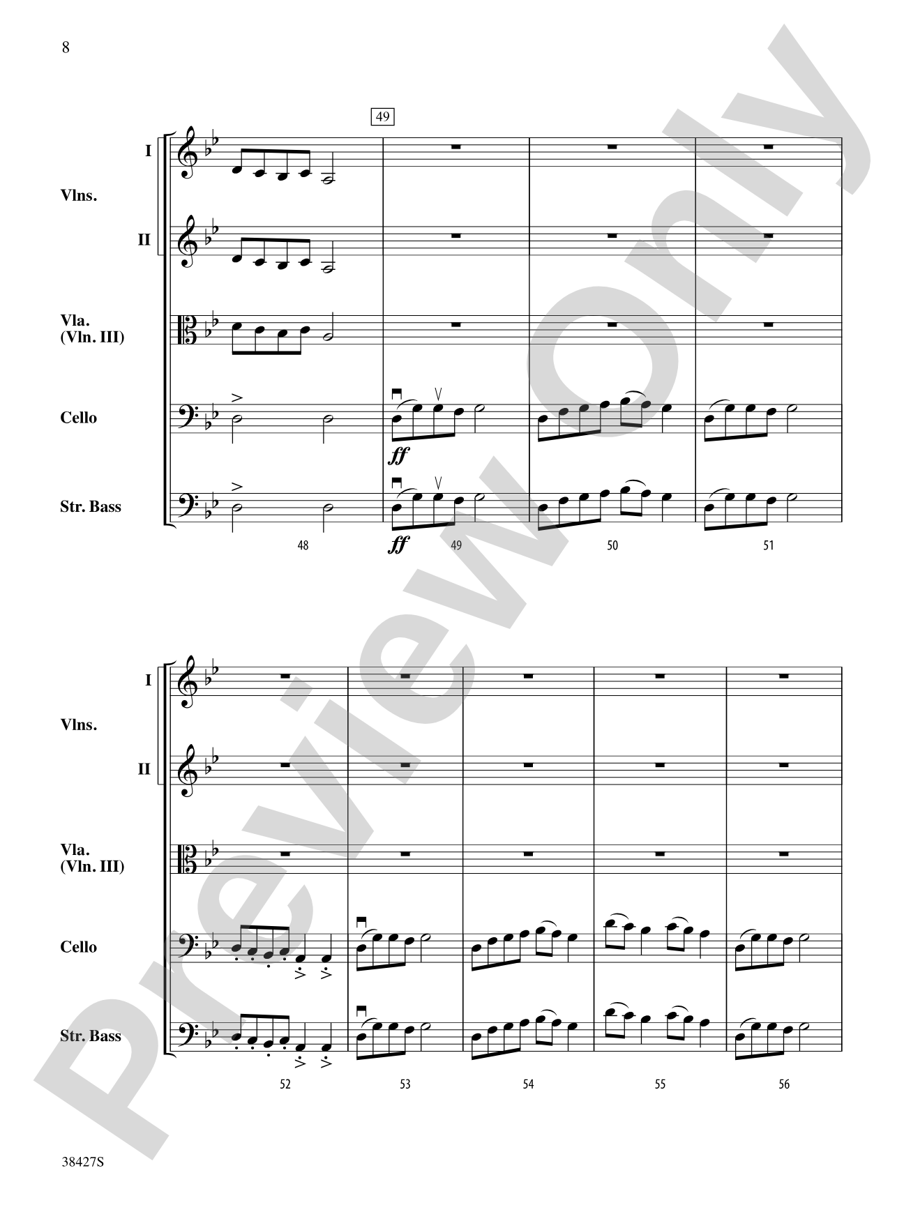 Catharsis: String Orchestra Conductor Score & Parts