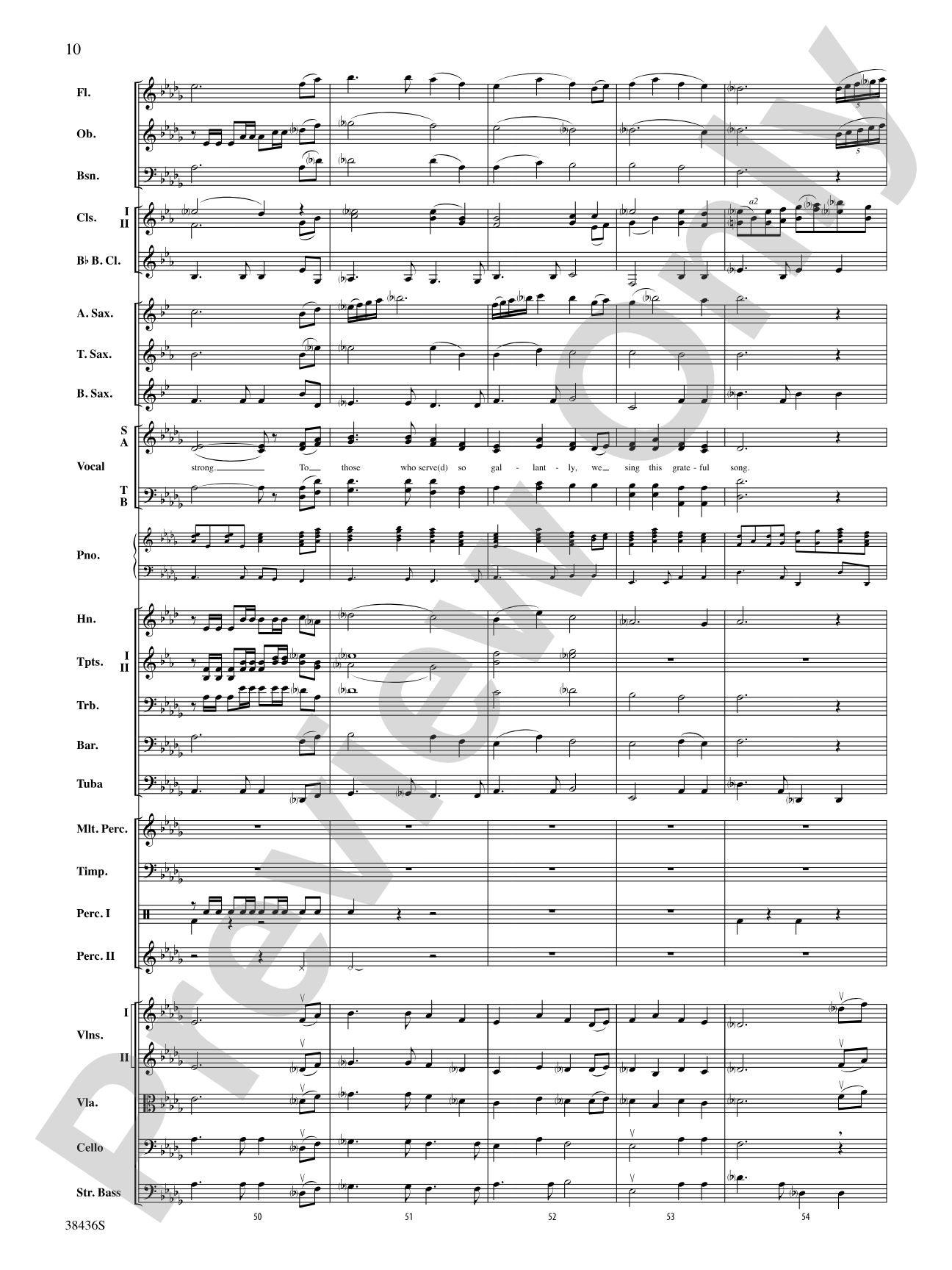 Thank You, Soldiers: Full Orchestra Conductor Score & Parts