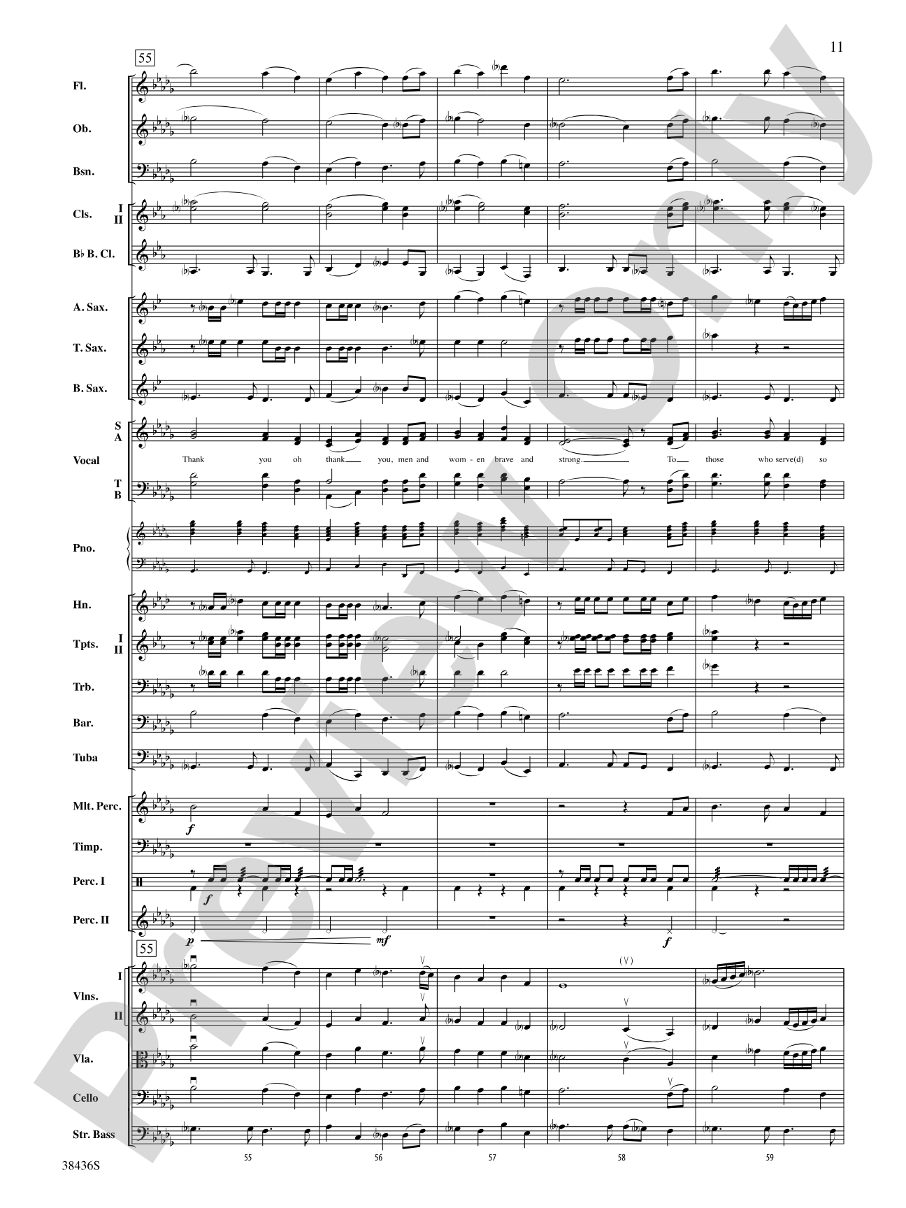 Thank You, Soldiers: Full Orchestra Conductor Score & Parts