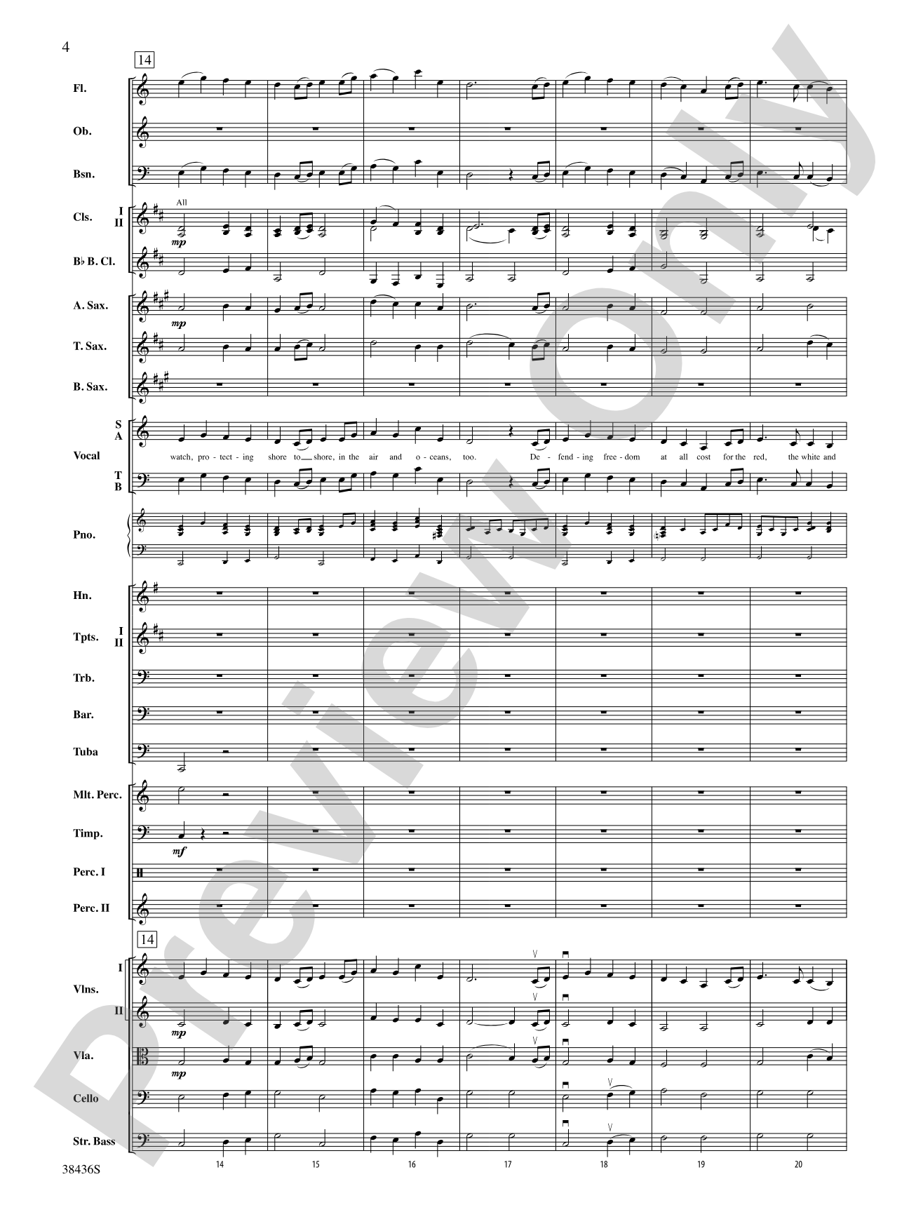 Thank You, Soldiers: Full Orchestra Conductor Score & Parts