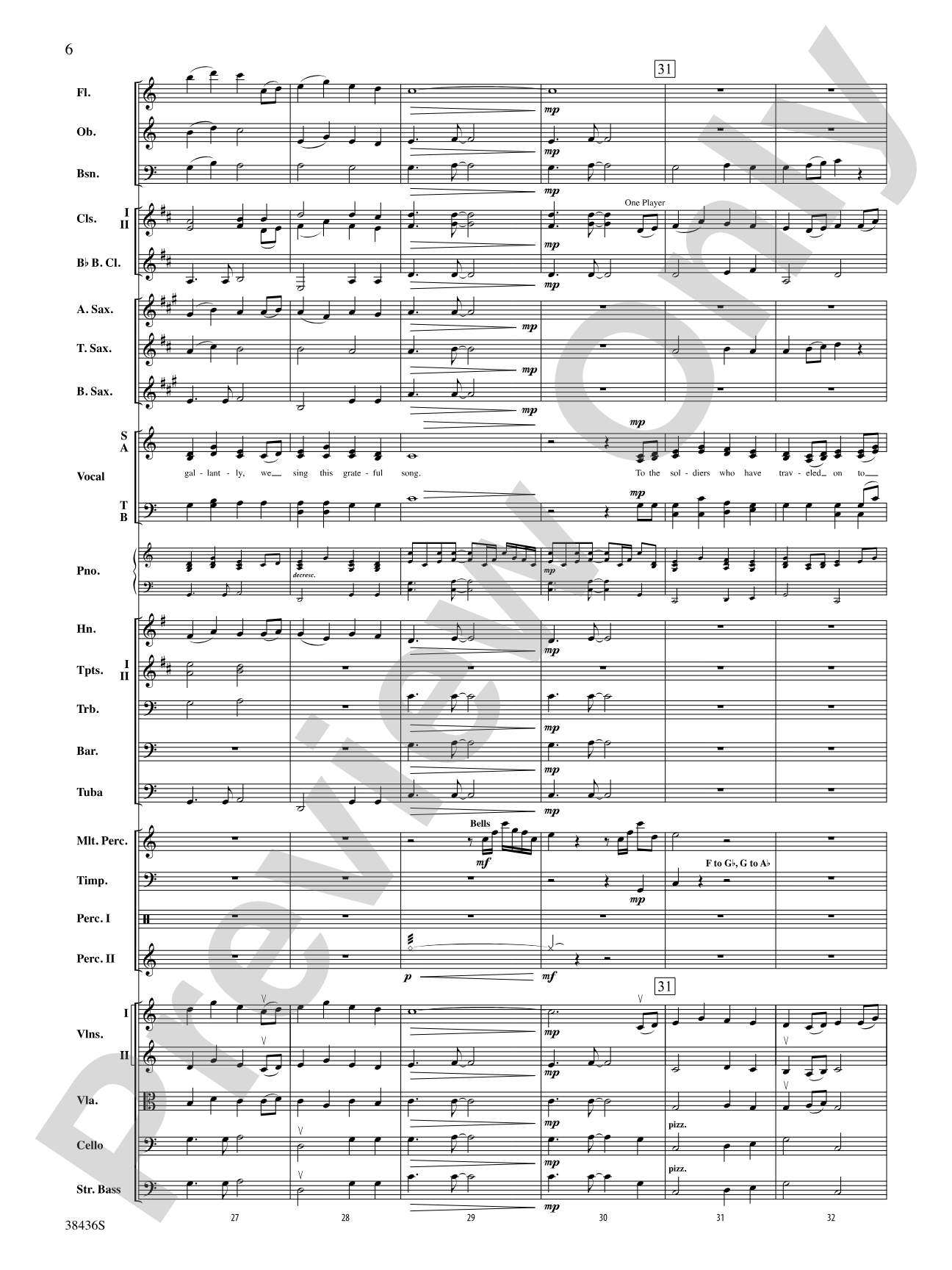 Thank You, Soldiers: Full Orchestra Conductor Score & Parts