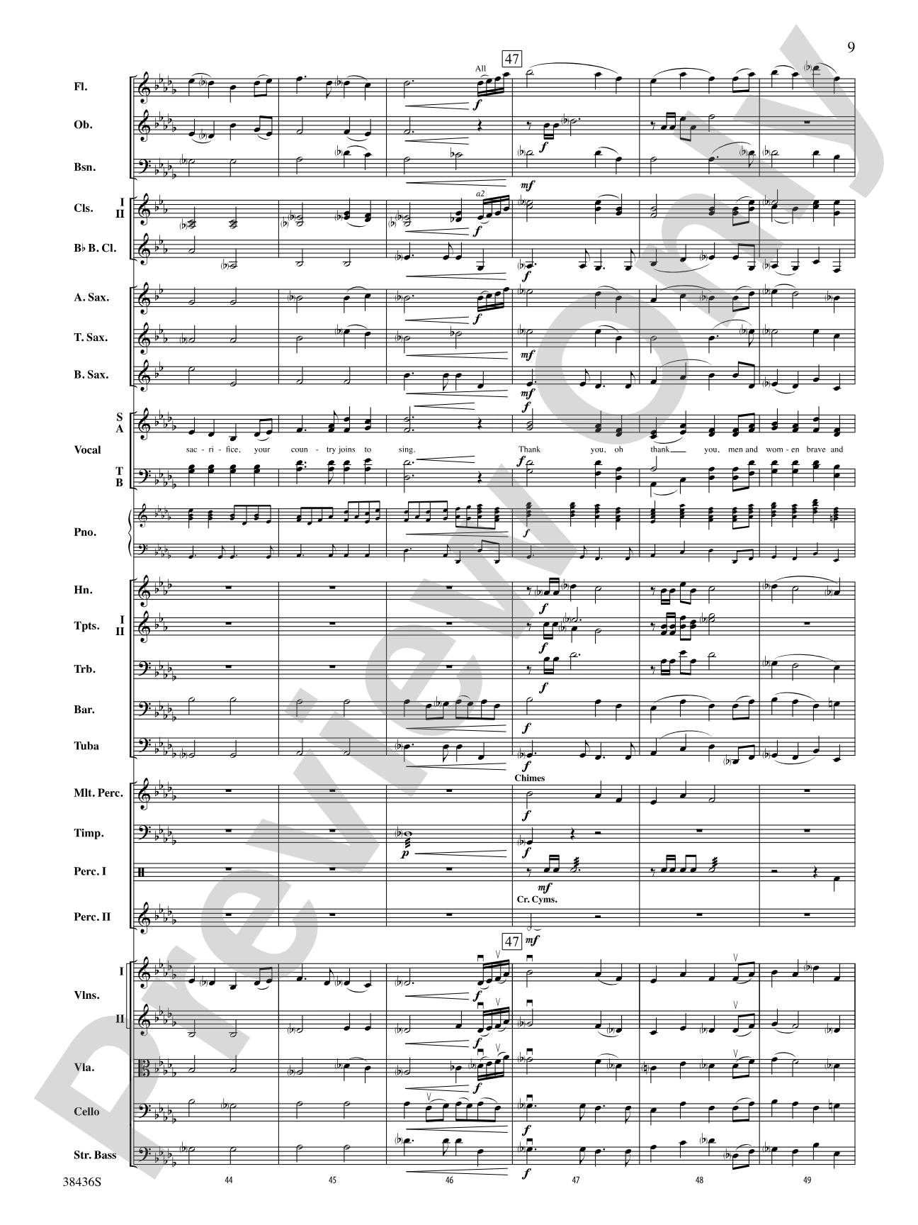 Thank You, Soldiers: Full Orchestra Conductor Score & Parts