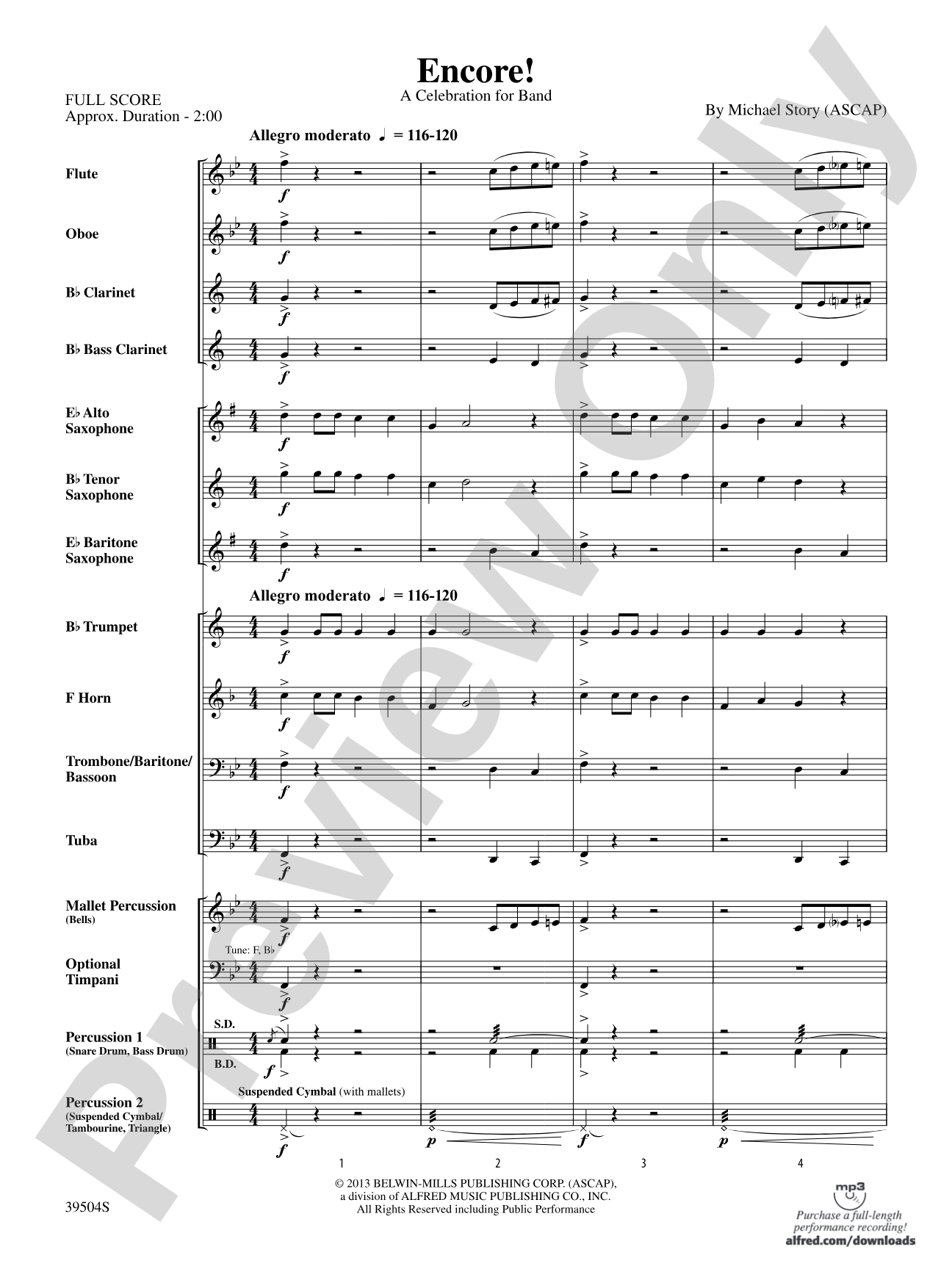 Encore!: Concert Band Conductor Score & Parts
