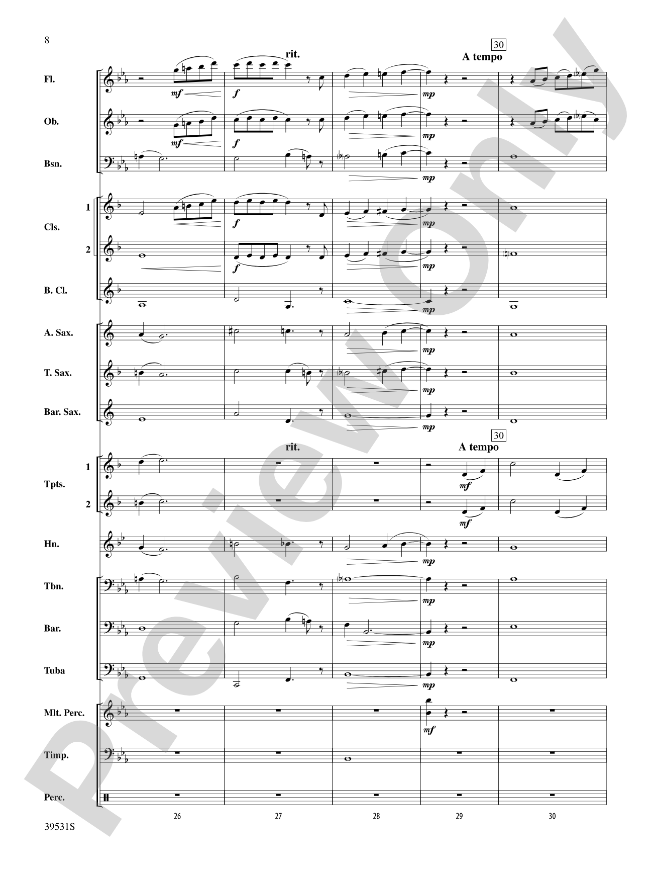 Pure Imagination (from Willy Wonka and the Chocolate Factory): Concert Band Conductor Score & Parts