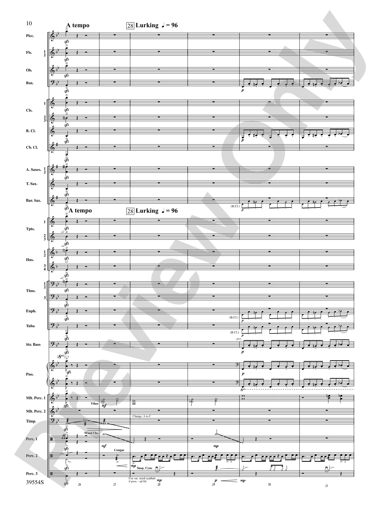 CompleX-2030: Concert Band Conductor Score & Parts