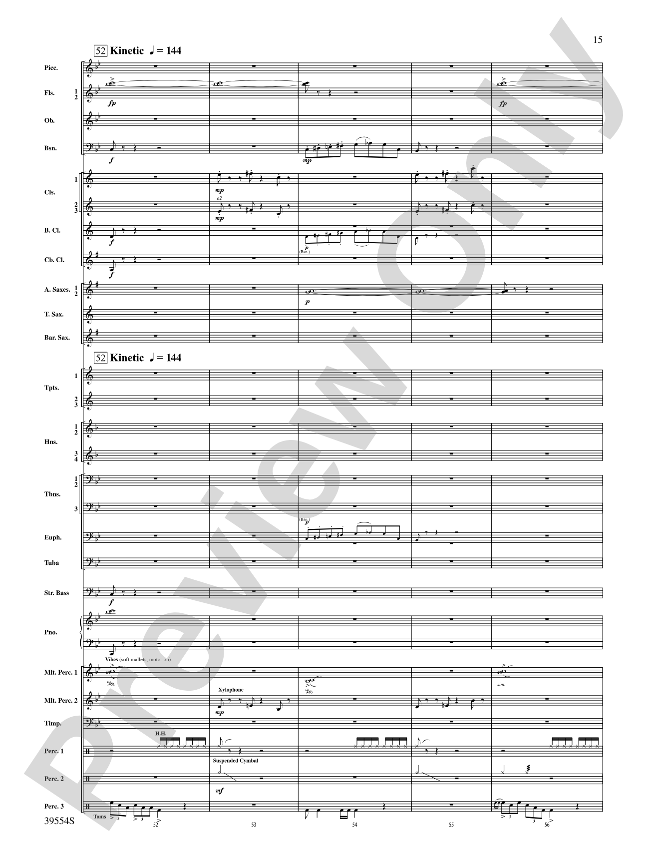 CompleX-2030: Concert Band Conductor Score & Parts