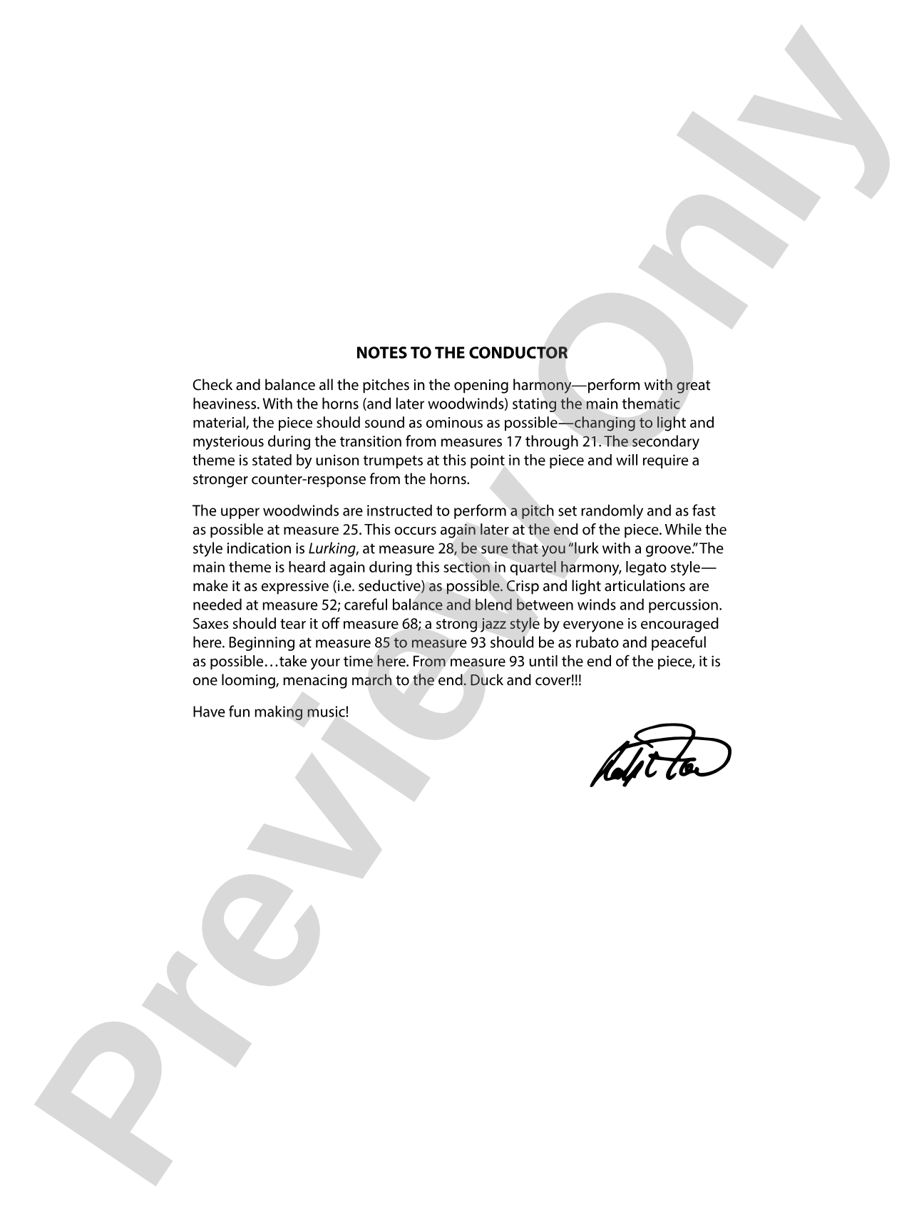 CompleX-2030: Concert Band Conductor Score & Parts