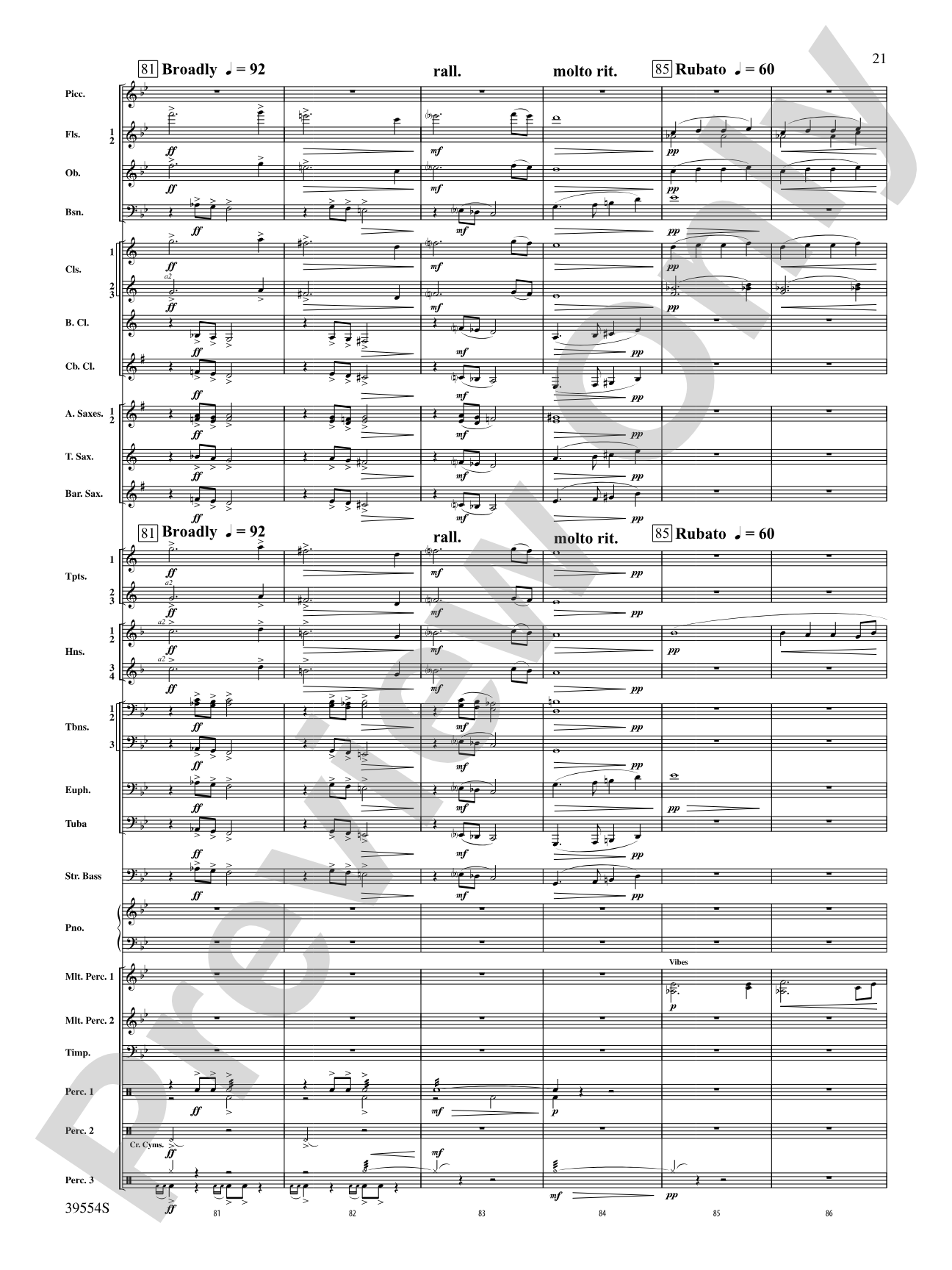 CompleX-2030: Concert Band Conductor Score & Parts