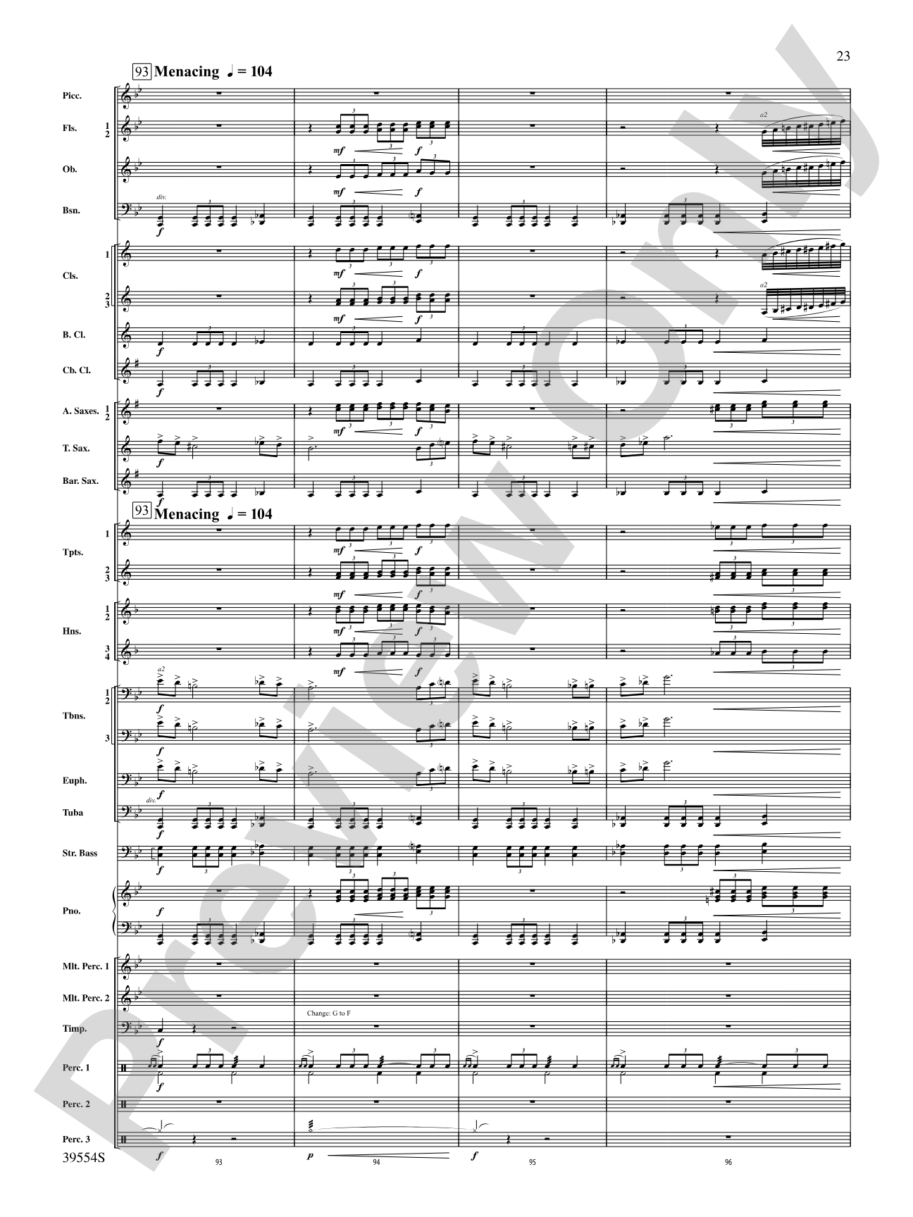 CompleX-2030: Concert Band Conductor Score & Parts