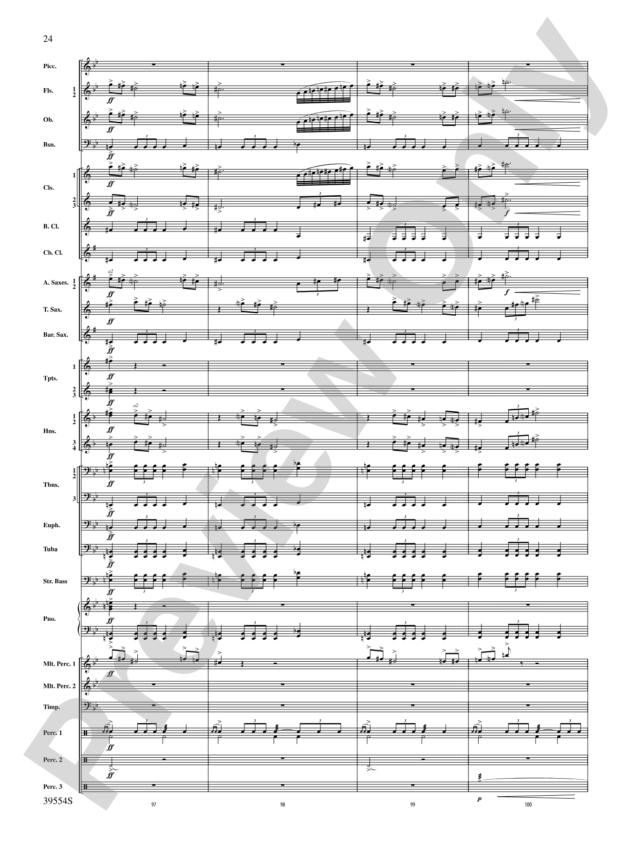CompleX-2030: Concert Band Conductor Score & Parts