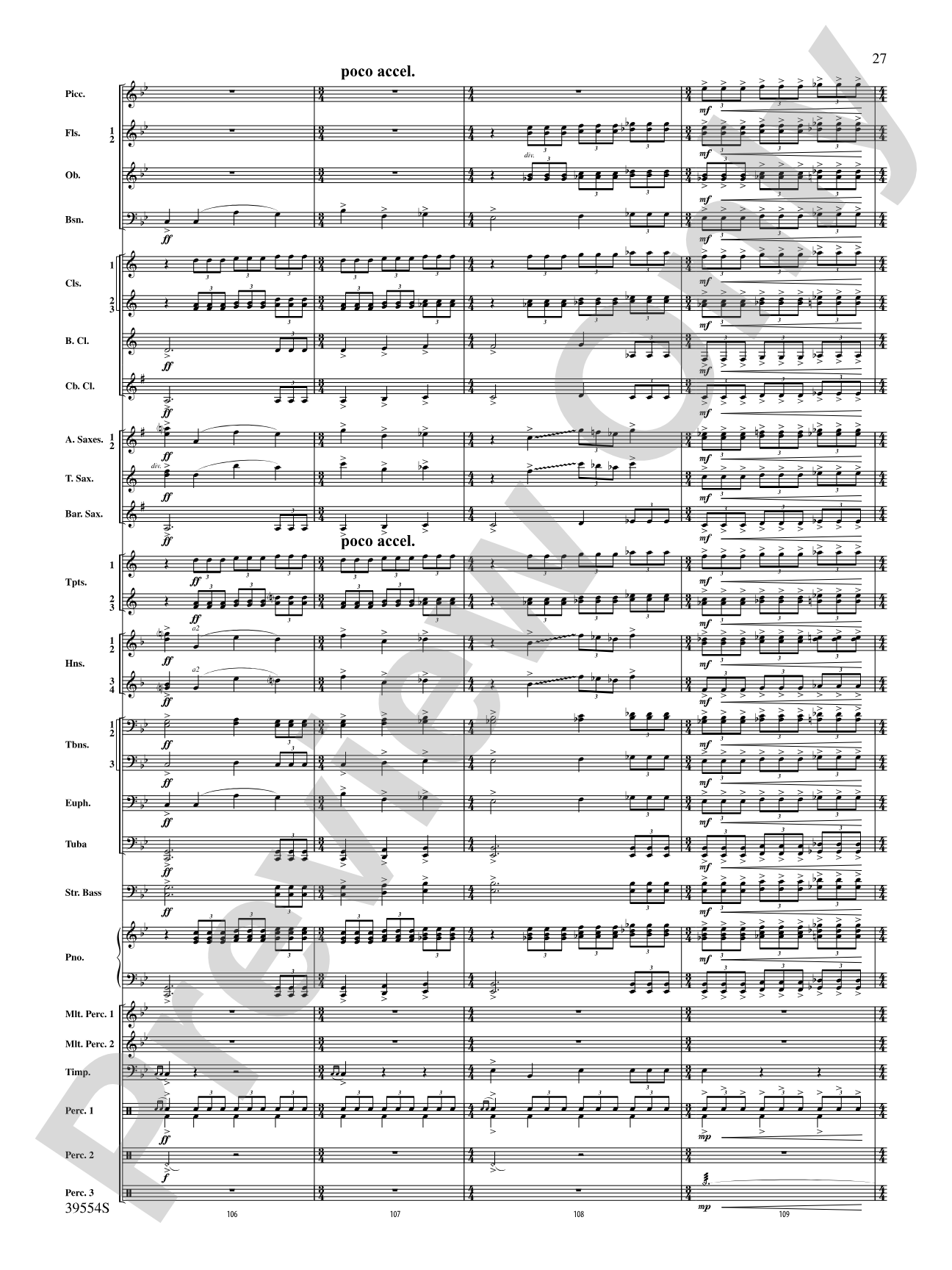 CompleX-2030: Concert Band Conductor Score & Parts