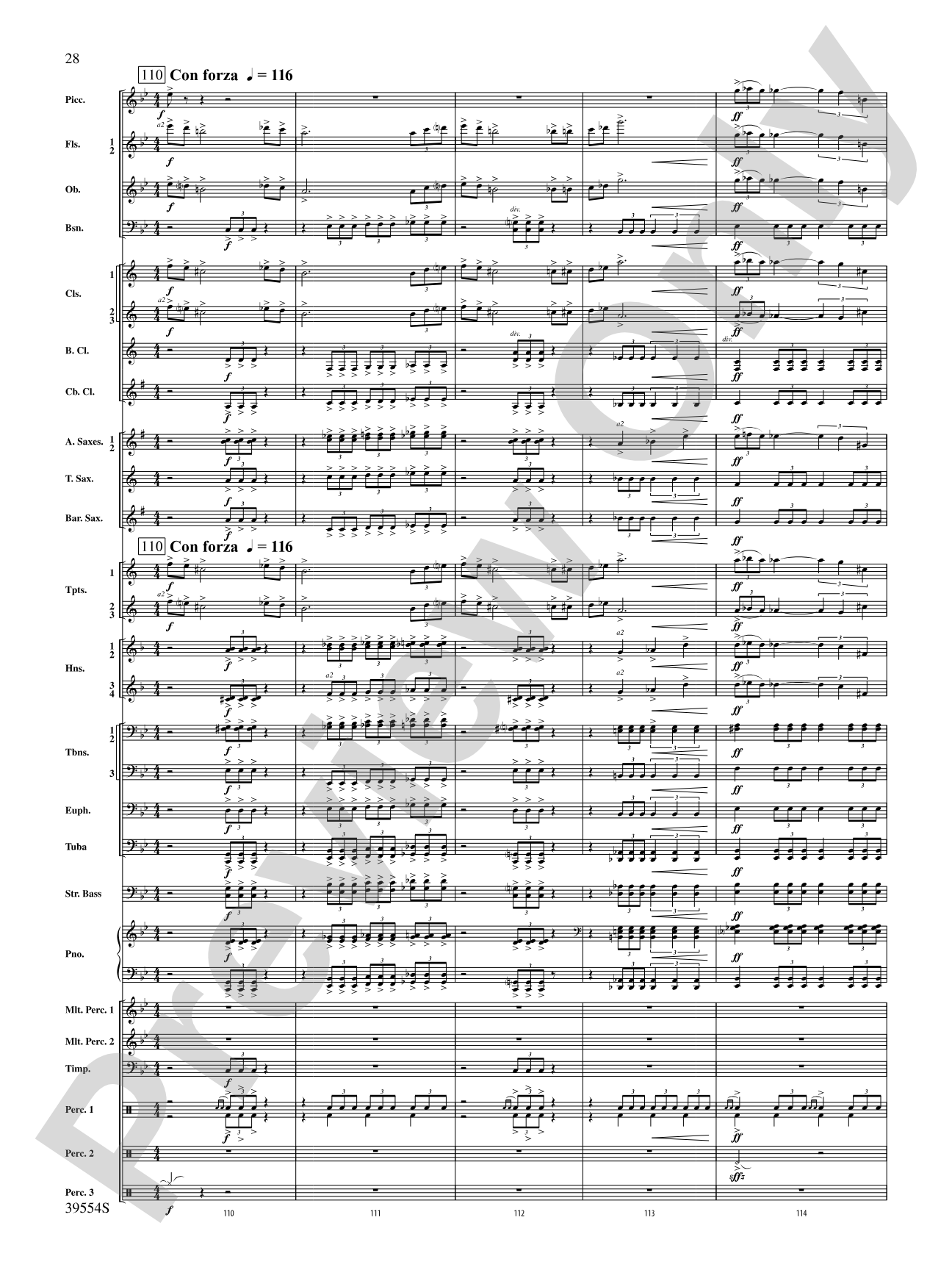 CompleX-2030: Concert Band Conductor Score & Parts