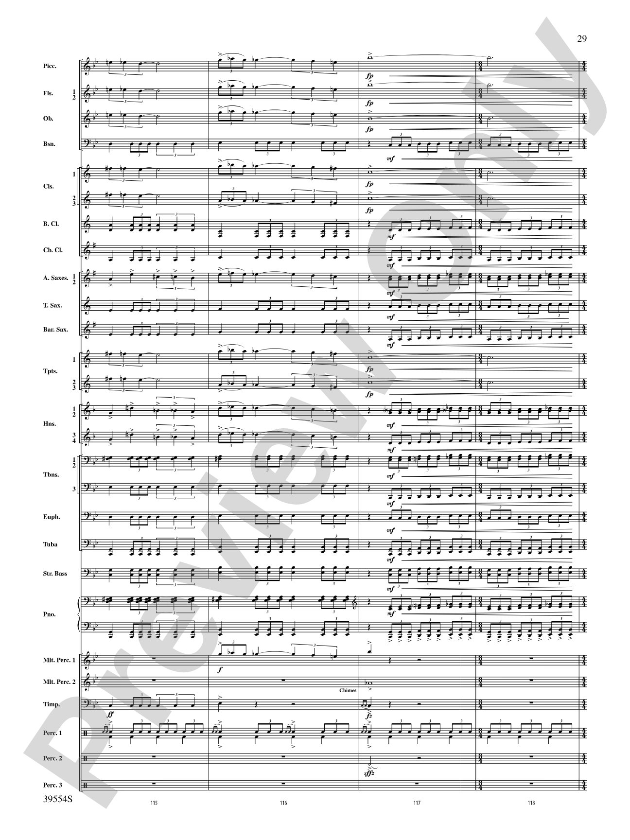 CompleX-2030: Concert Band Conductor Score & Parts