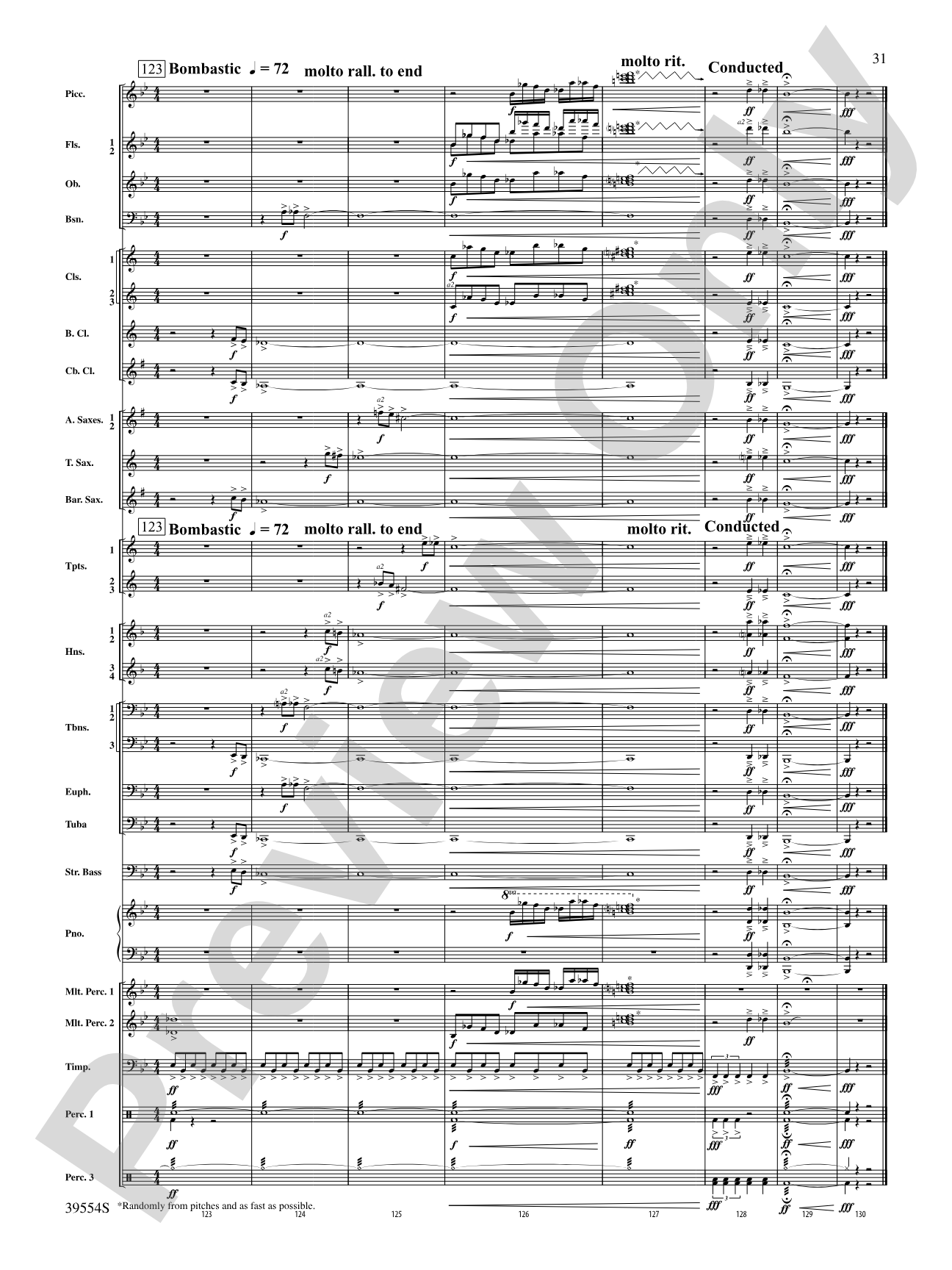 CompleX-2030: Concert Band Conductor Score & Parts