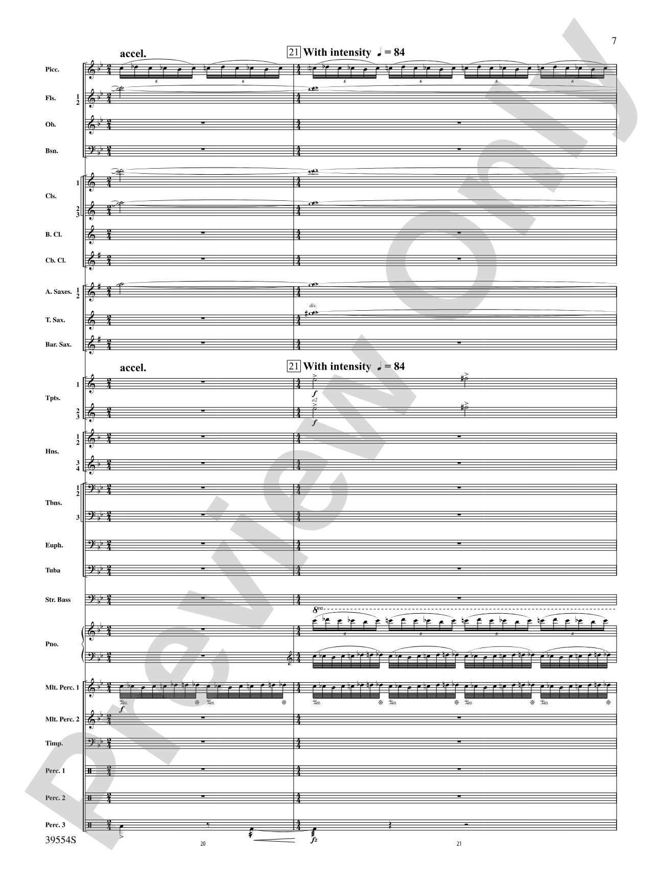 CompleX-2030: Concert Band Conductor Score & Parts