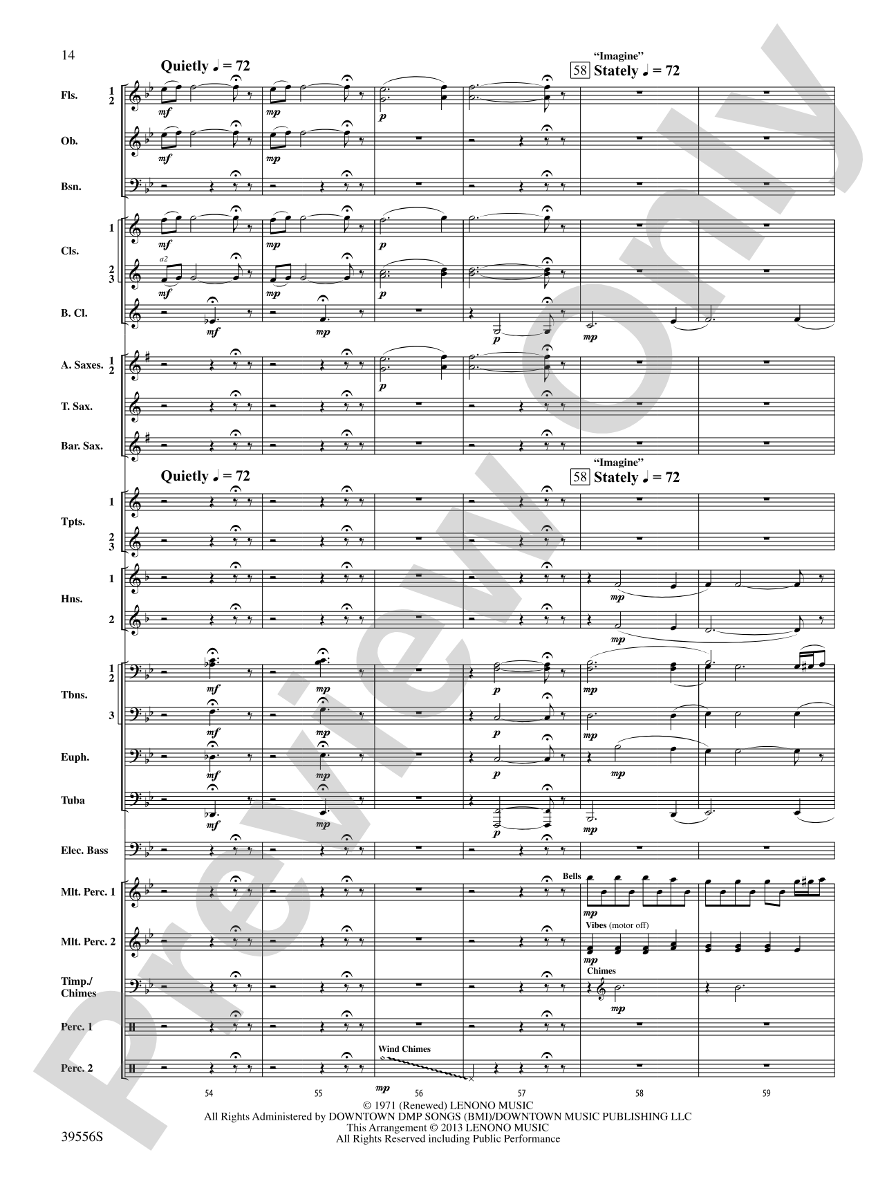 Lennon: Concert Band Conductor Score & Parts