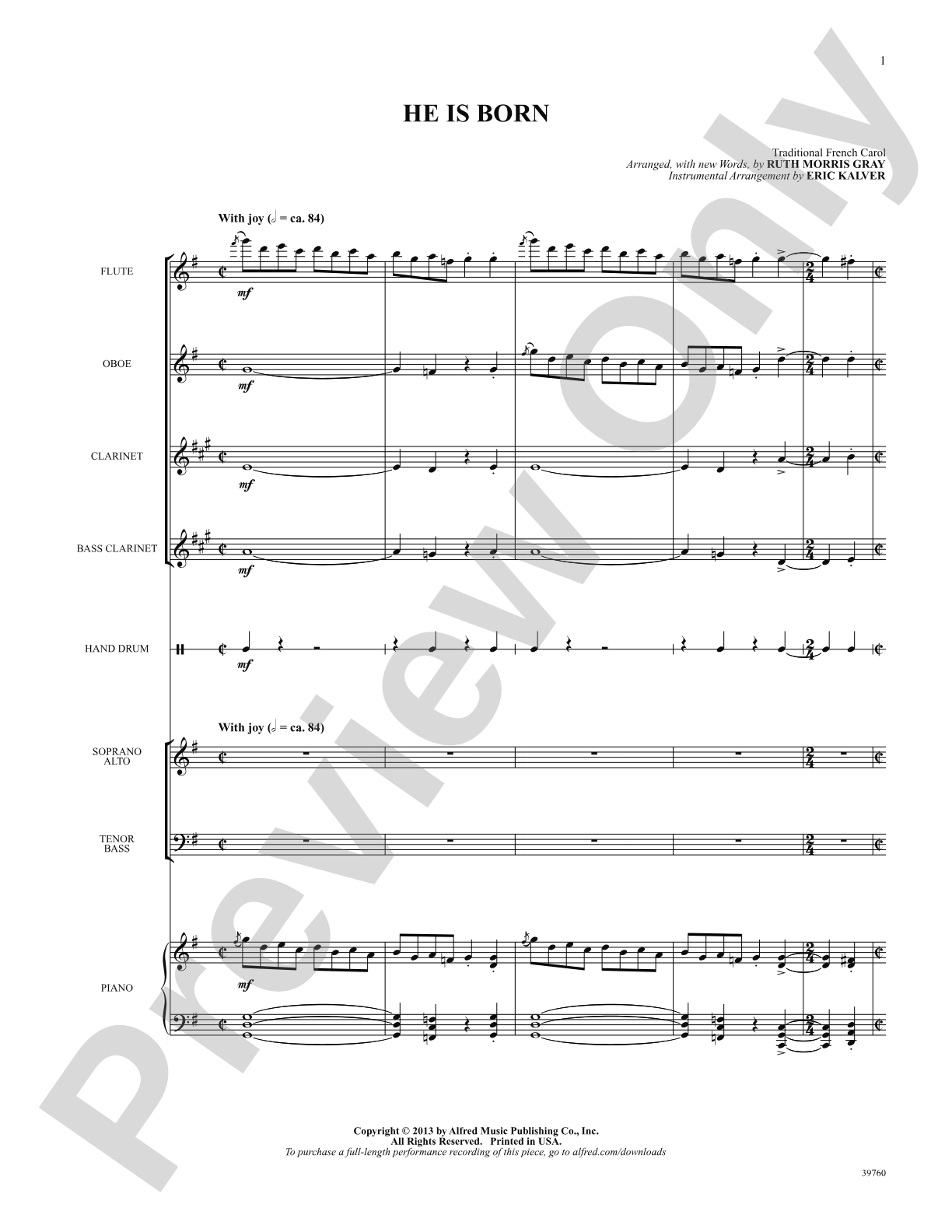 He Is Born: Choral SoundPax
