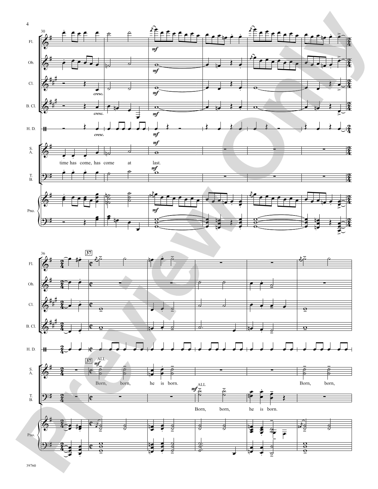 He Is Born: Choral SoundPax