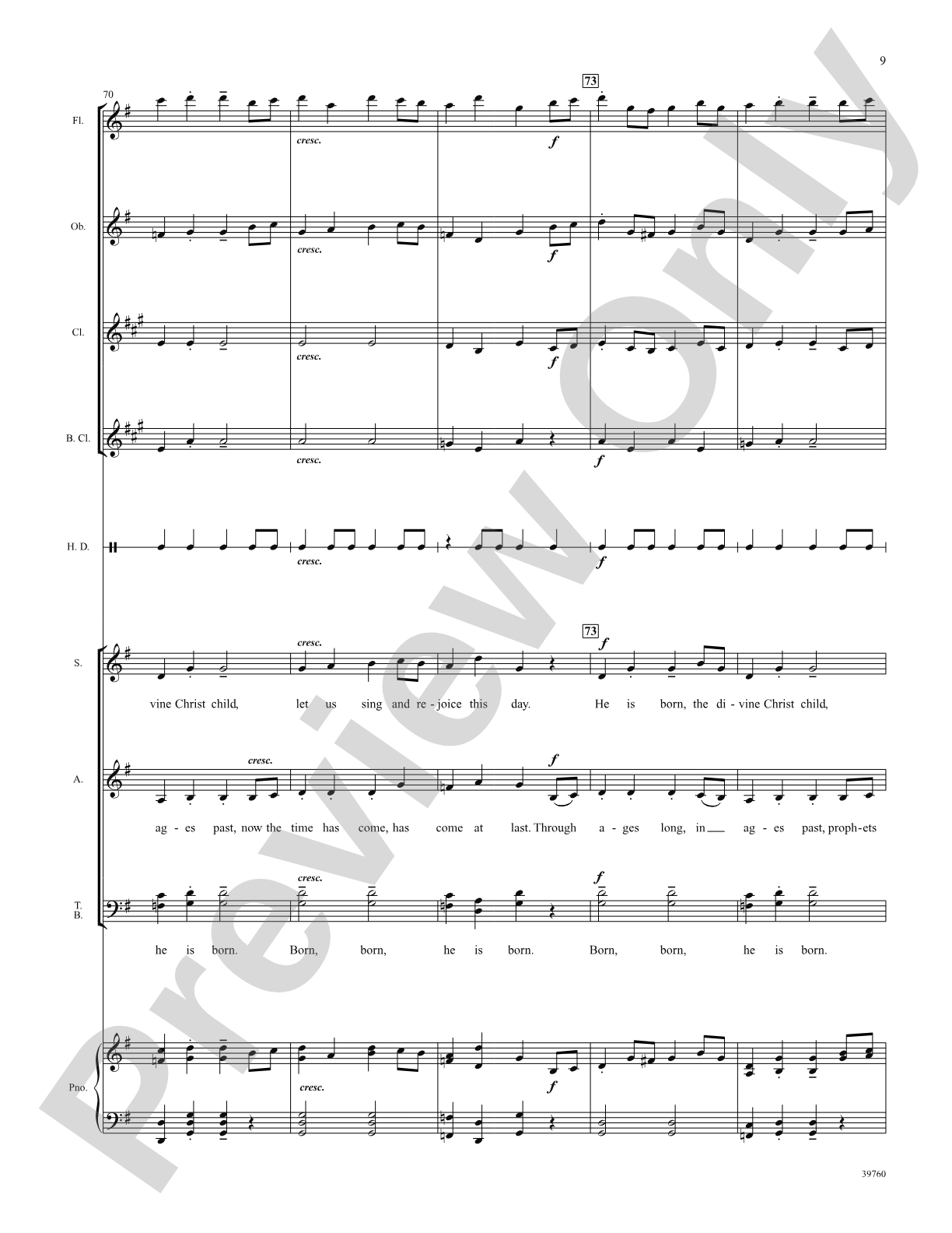 He Is Born: Choral SoundPax