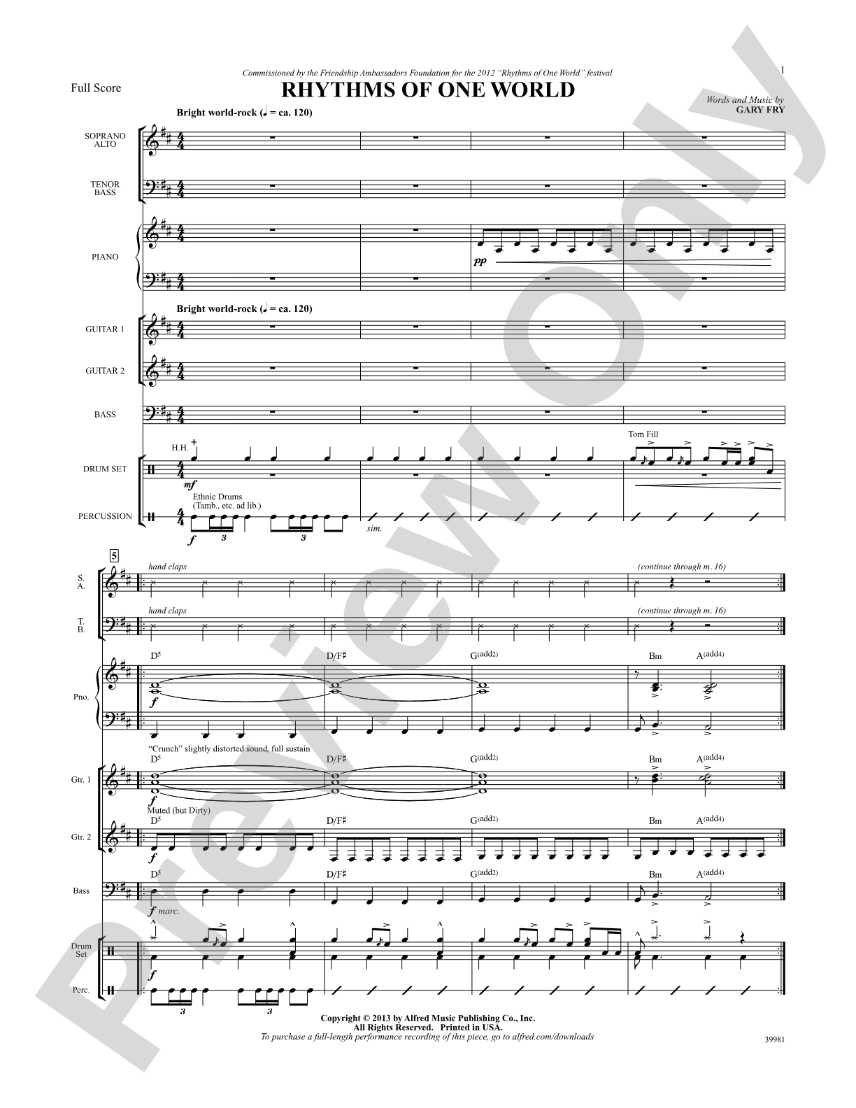 Rhythms of One World: Choral SoundPax