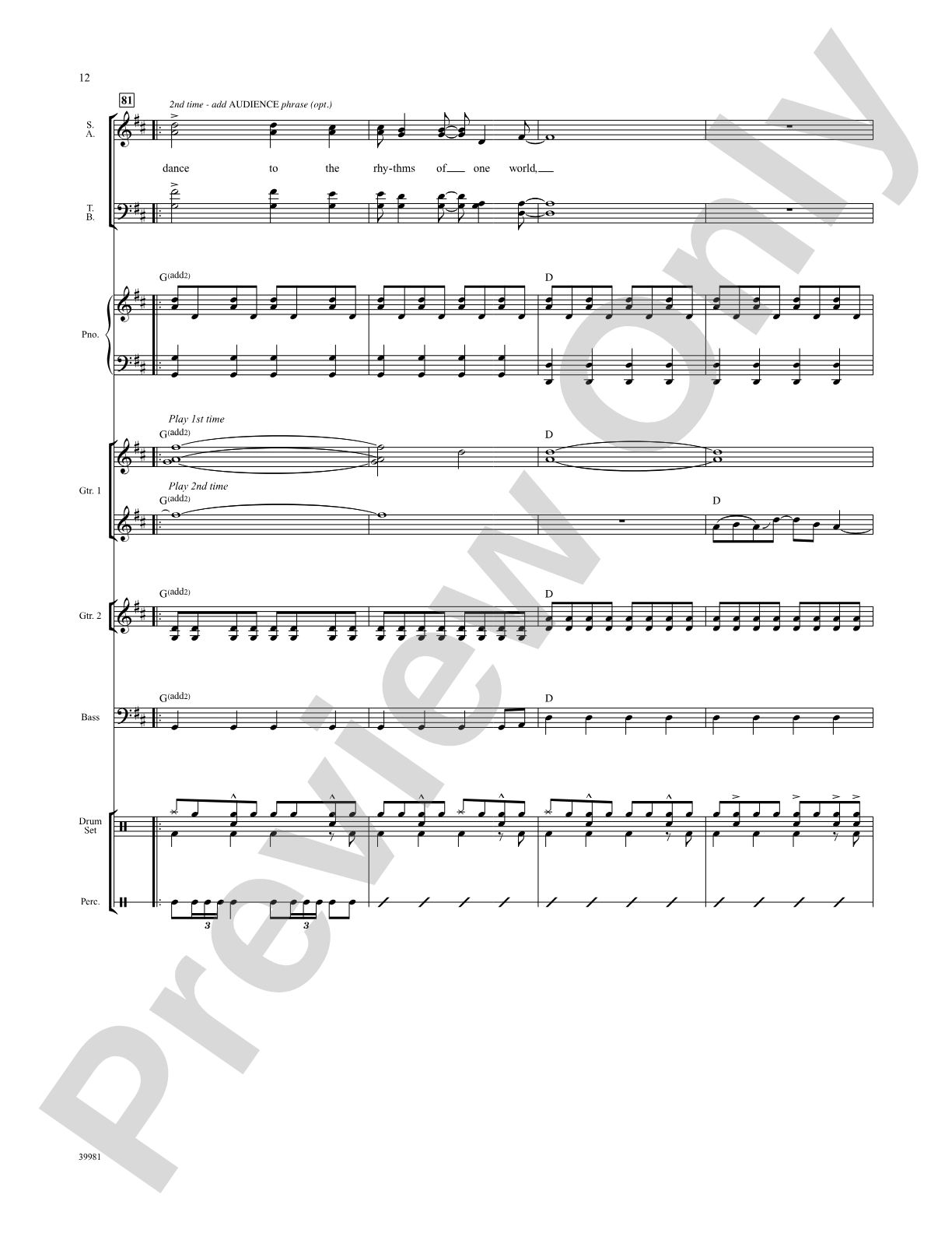 Rhythms of One World: Choral SoundPax