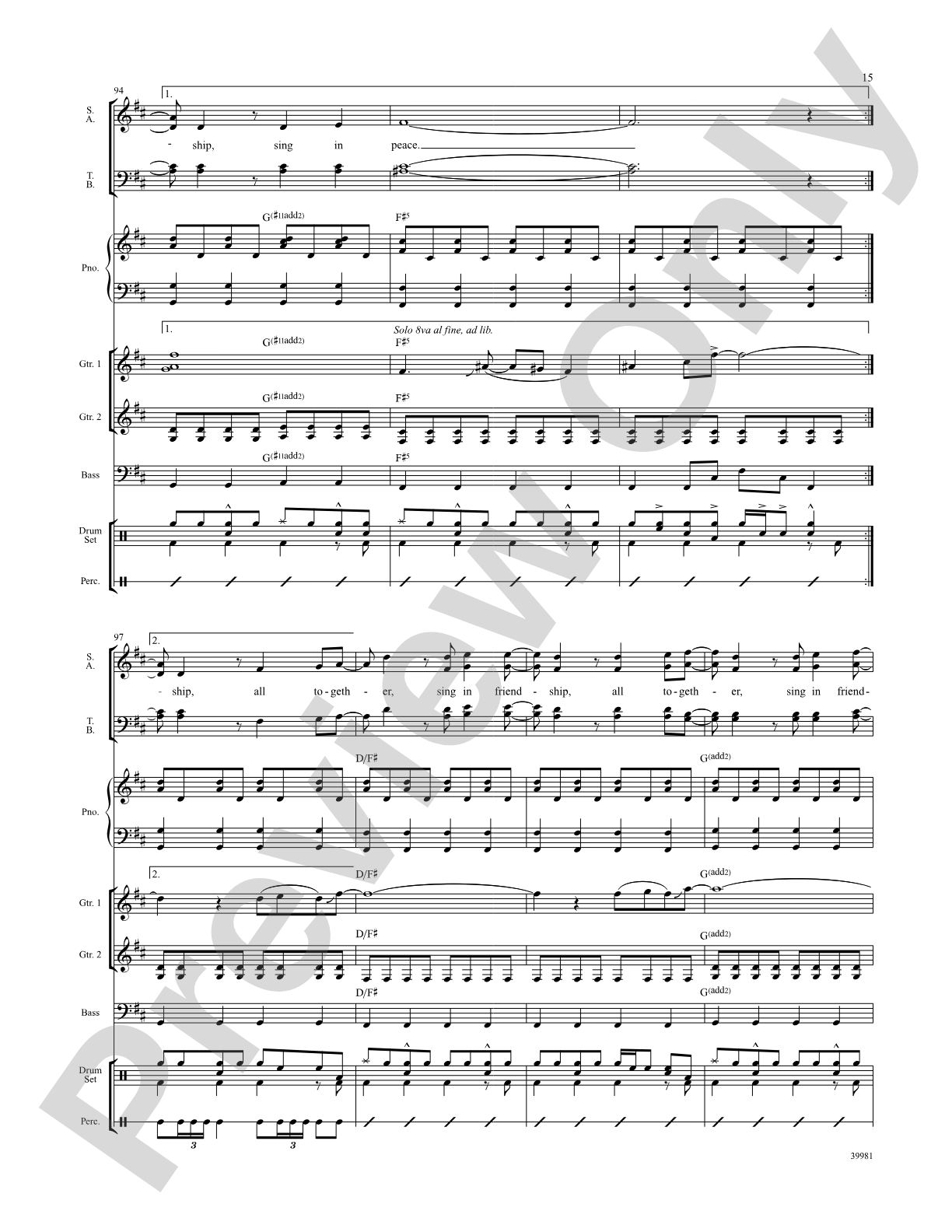 Rhythms of One World: Choral SoundPax